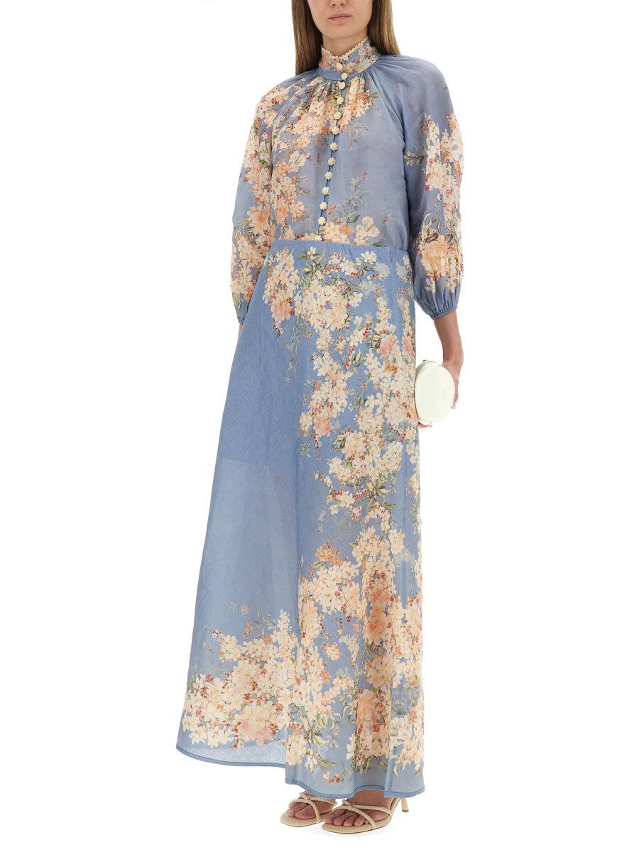 BLUSA CON MANICHE A SBUFFO CASCADIAN