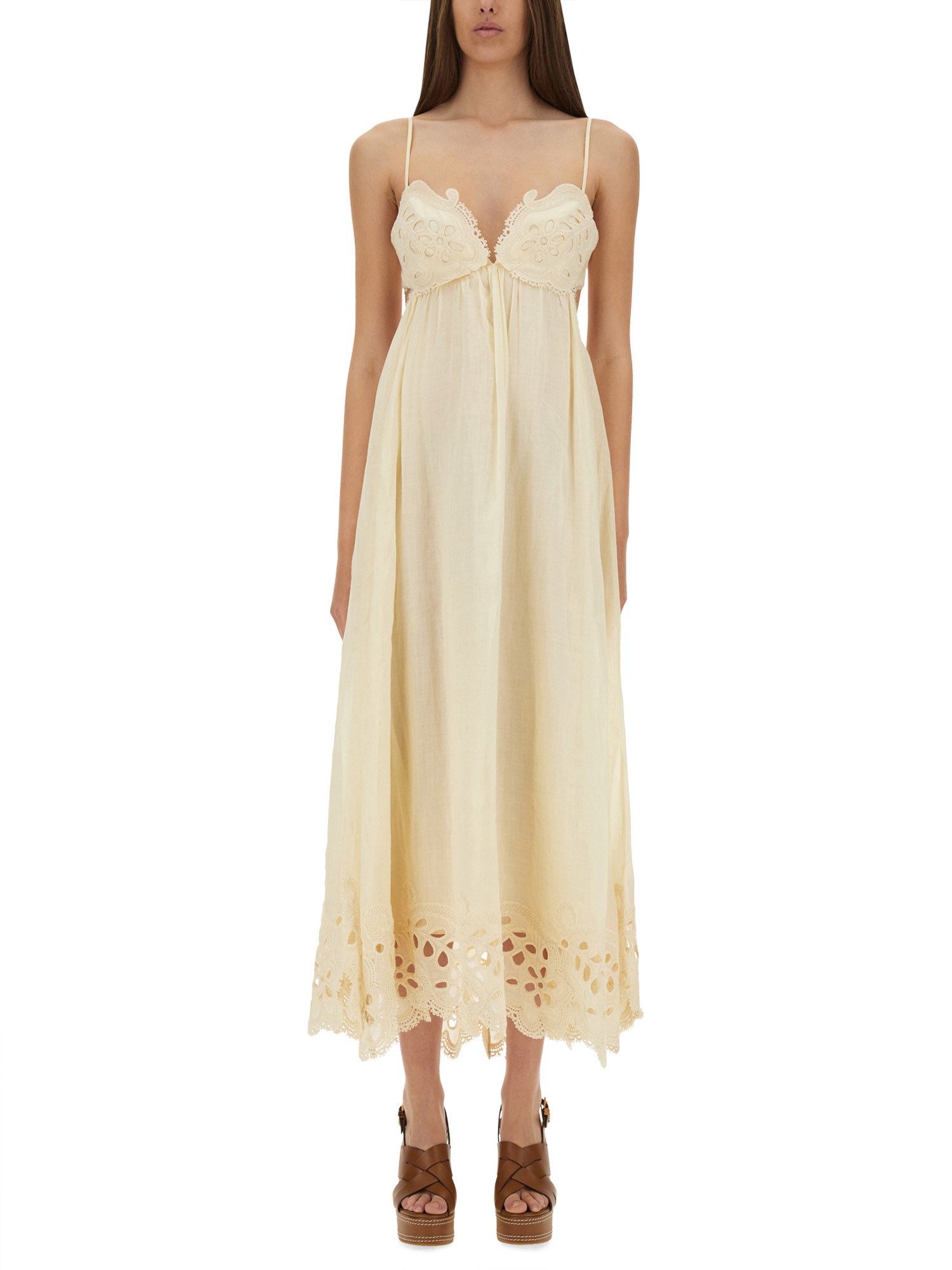 ZIMMERMANN EMBROIDERED DRESS "COCO" 