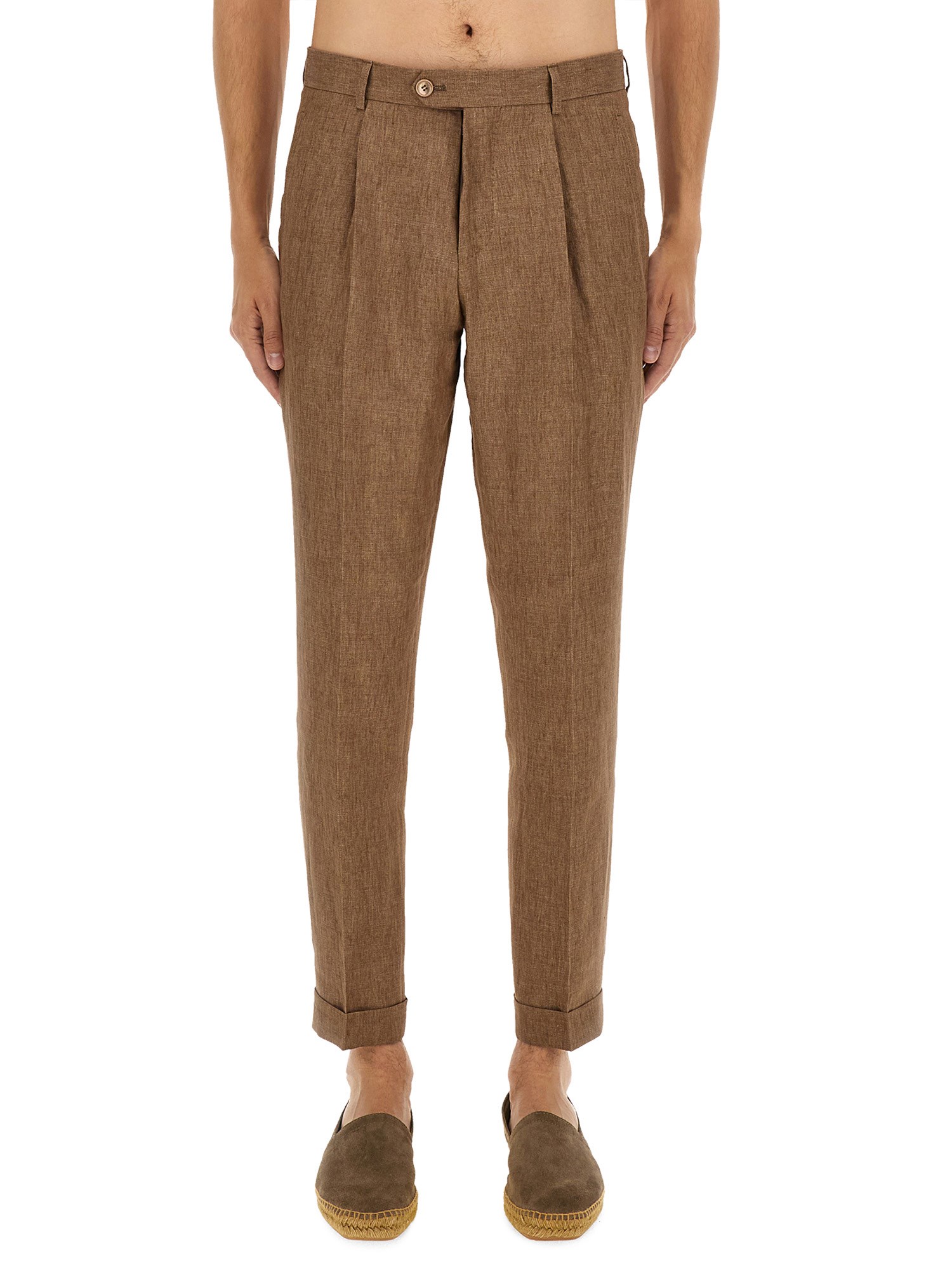 Shop Boss Camel "l-peet-pleat" Pants