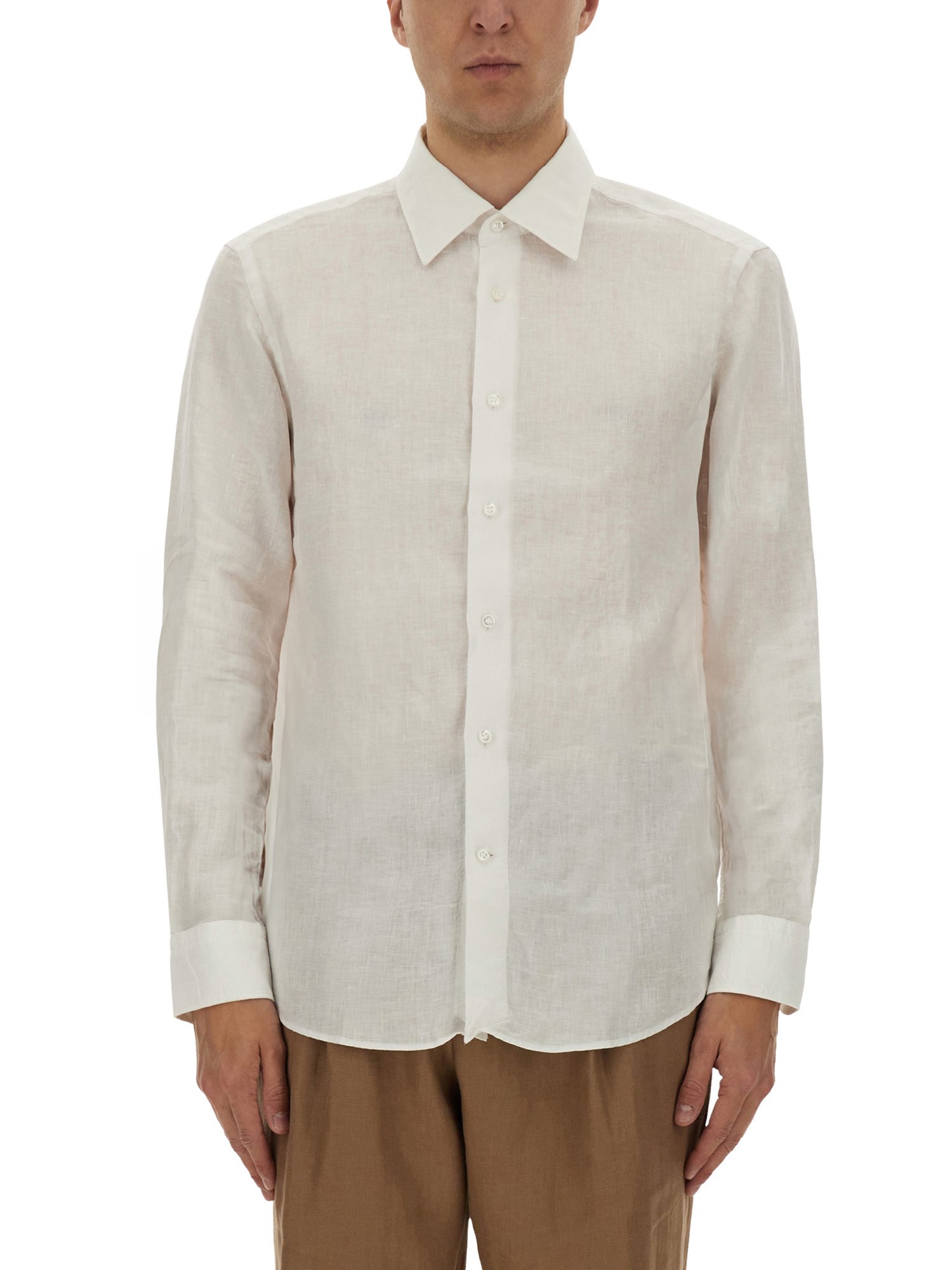 BOSS CAMEL SHIRT "L-HAYS-KENTW-C-252" 