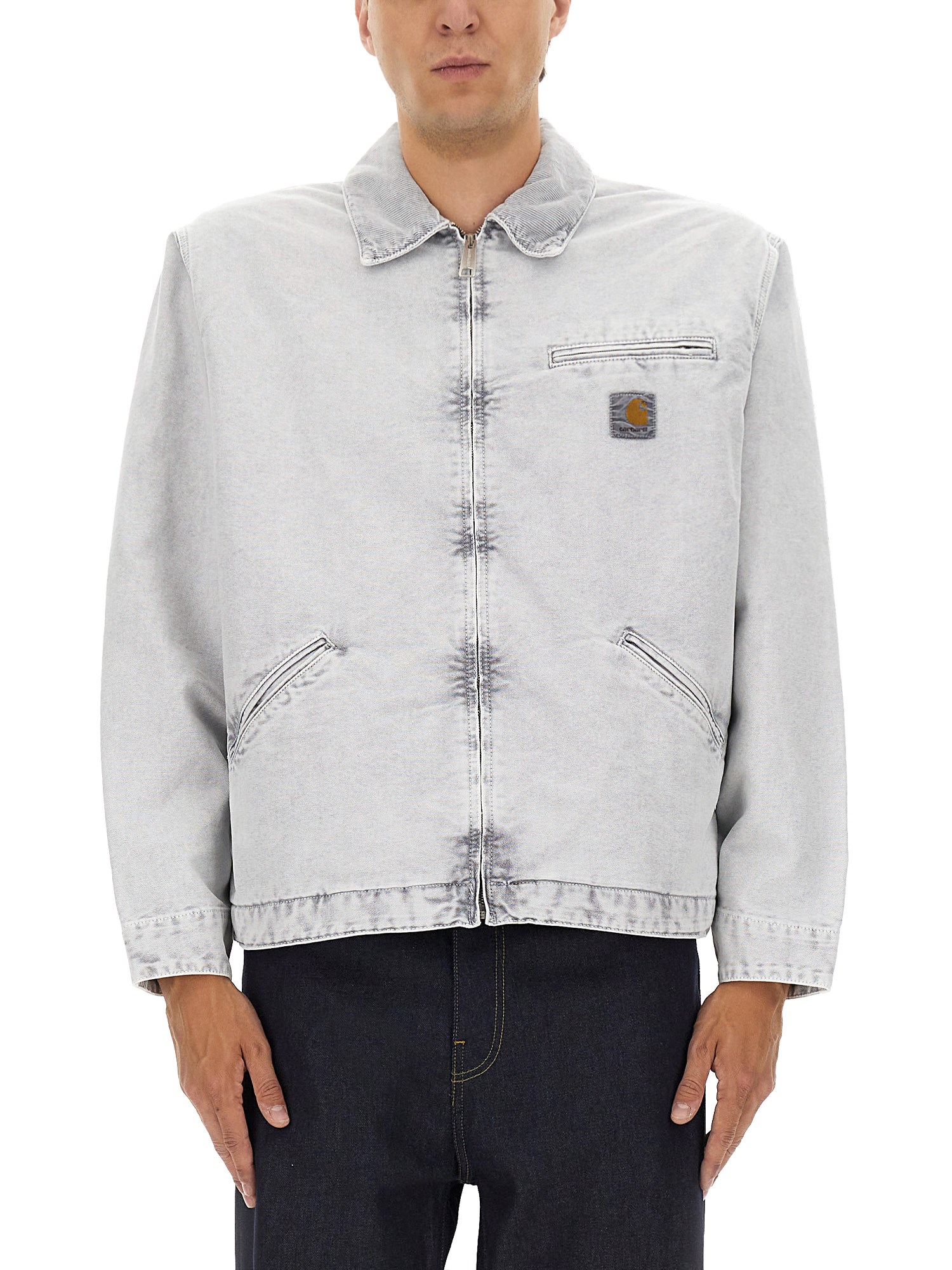 Carhartt Wip Og Detroit Dearborn Canvas Jacket In Gray
