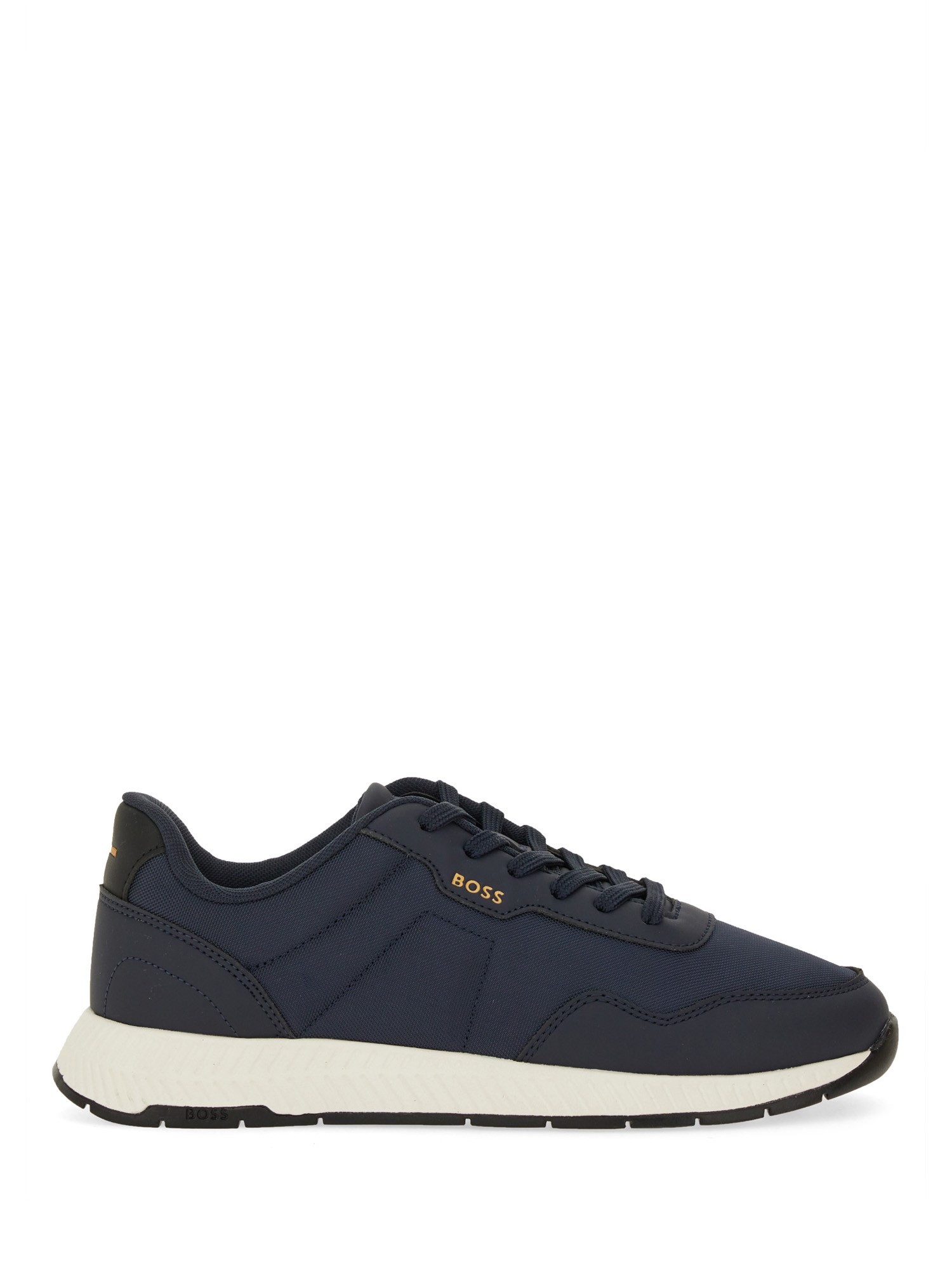 Hugo Boss Midnight Fabric And Synthetic Sneakers In Gray