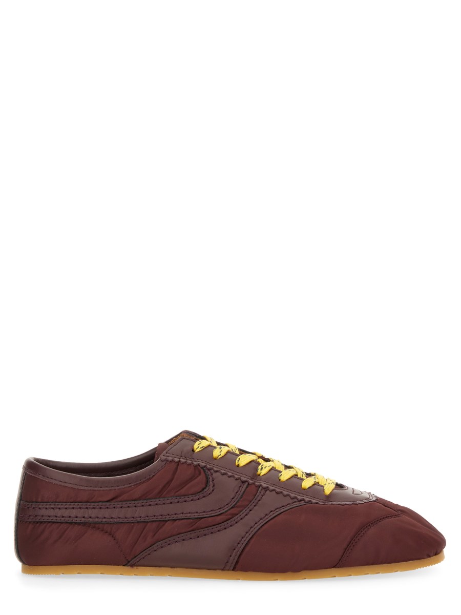 SNEAKER IN NYLON E NAPPA