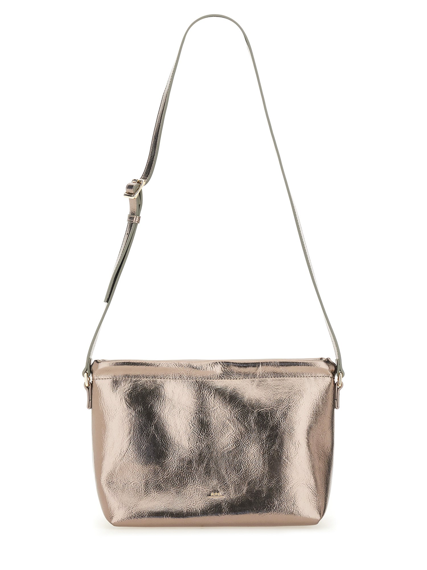 Apc A.p.c. Silver Shoulder Bag In Silver