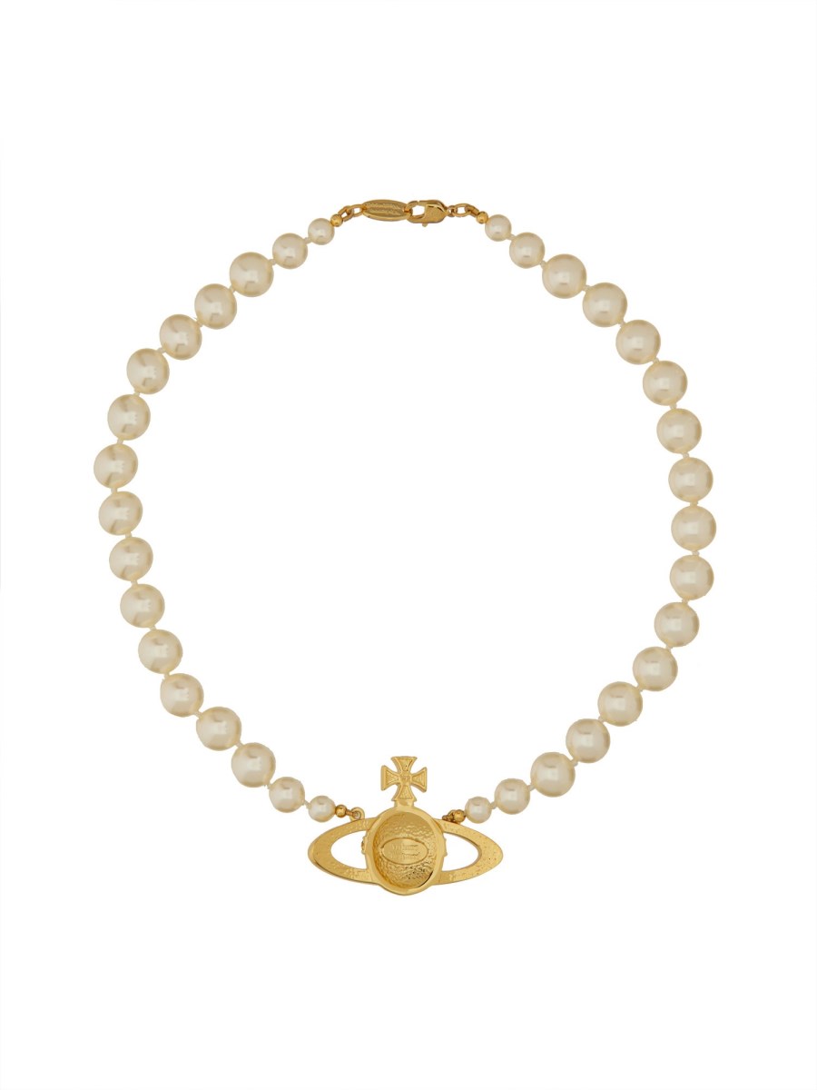 CHOKER DI PERLE CON BASSORILIEVO ORB