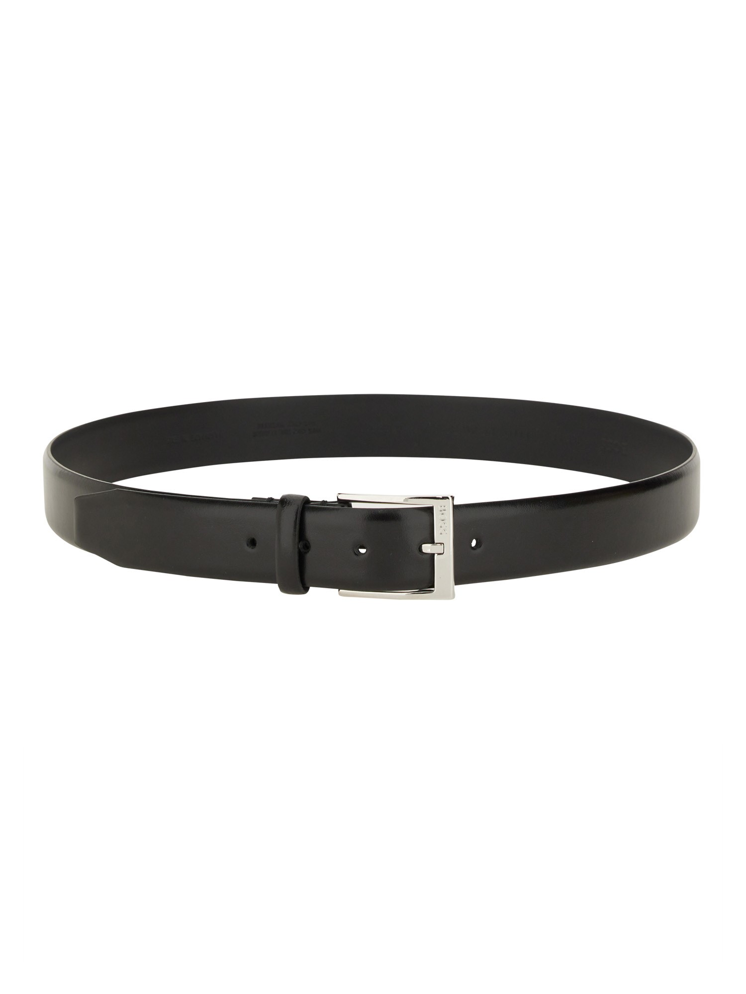 Hugo Boss Leather Belt In Black
