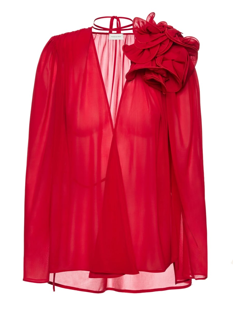 BLUSA CON FIORE 