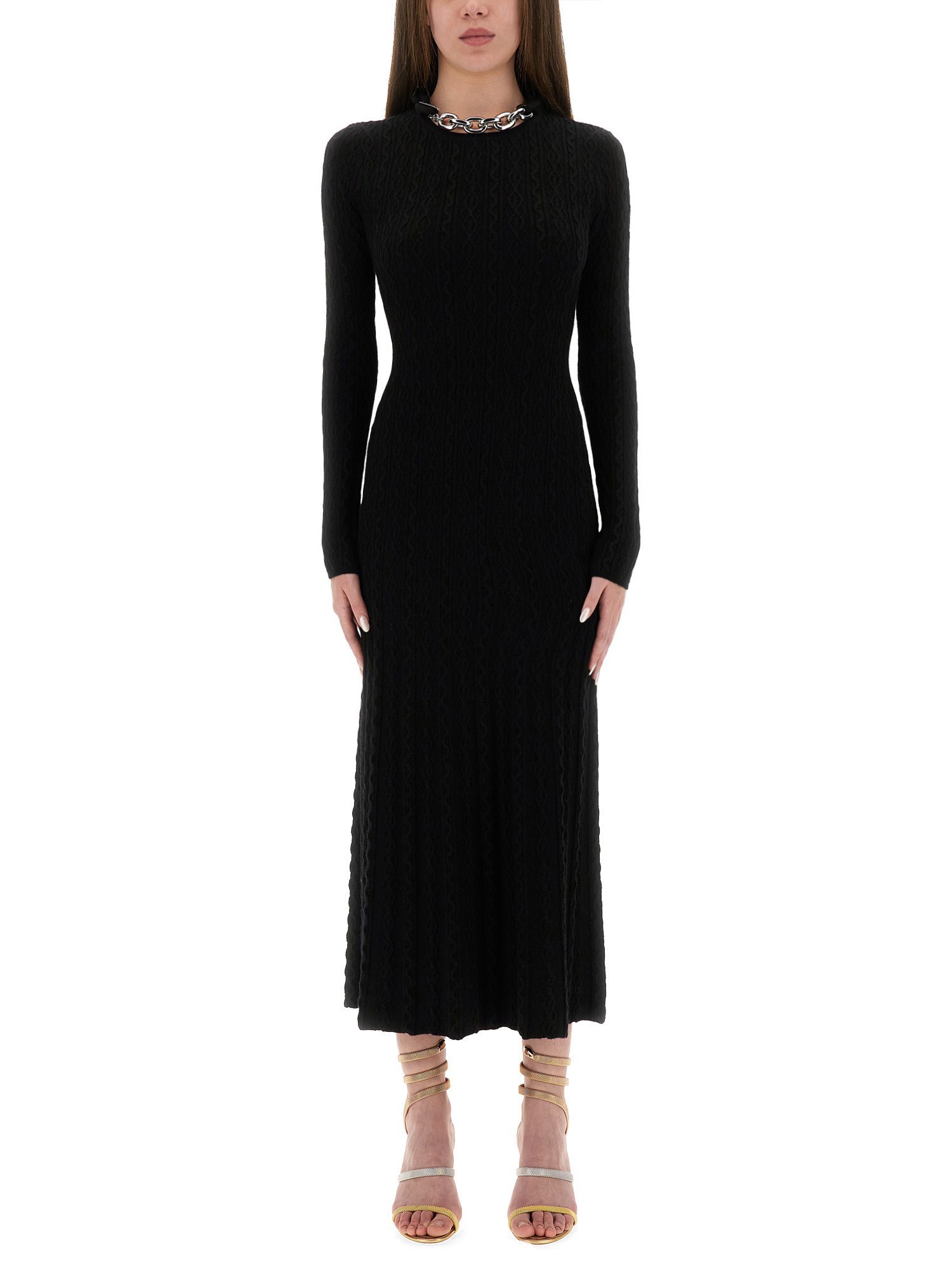 Rabanne Long Wool Dress