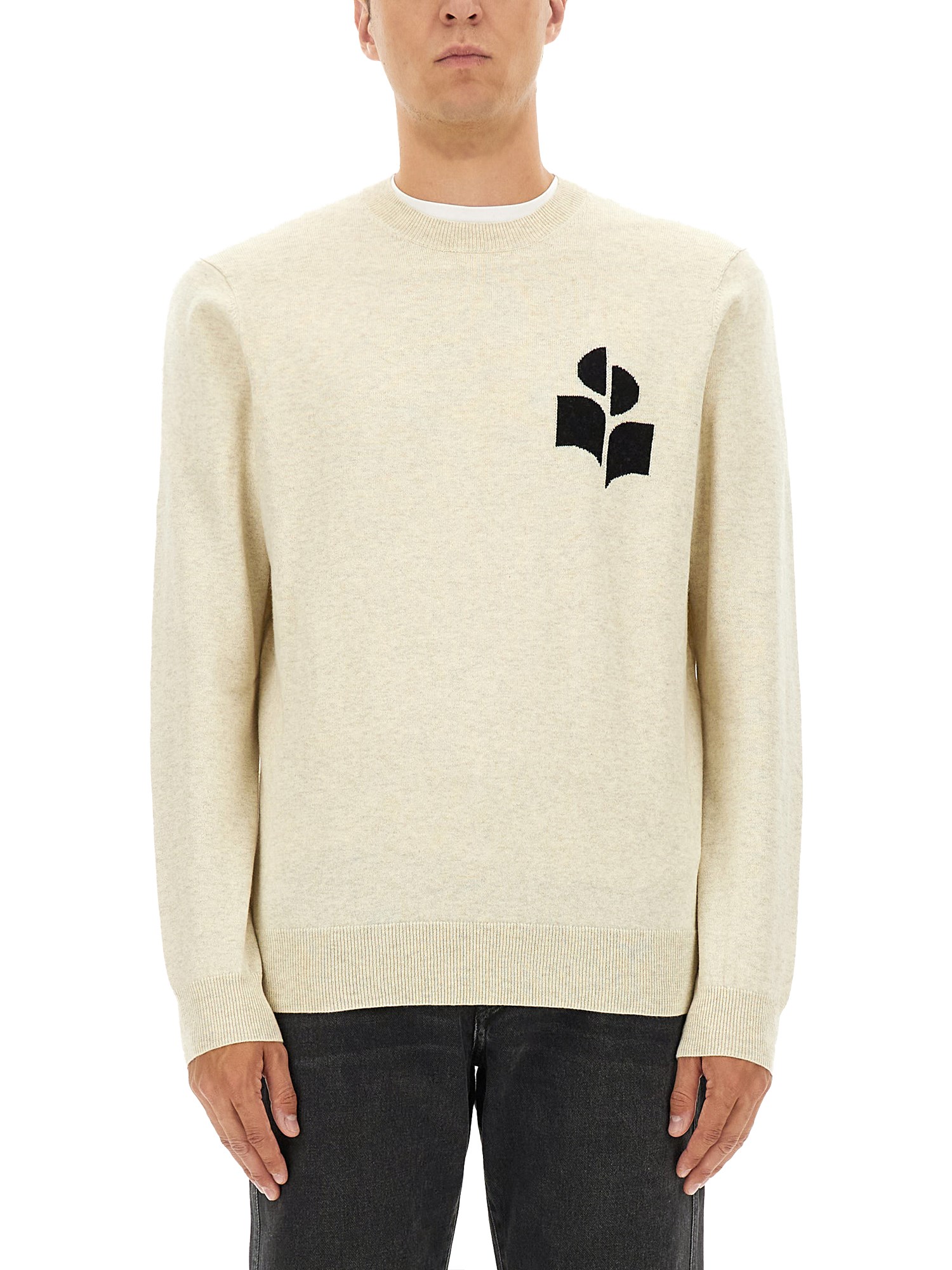 Isabel Marant Jersey With Logo In White