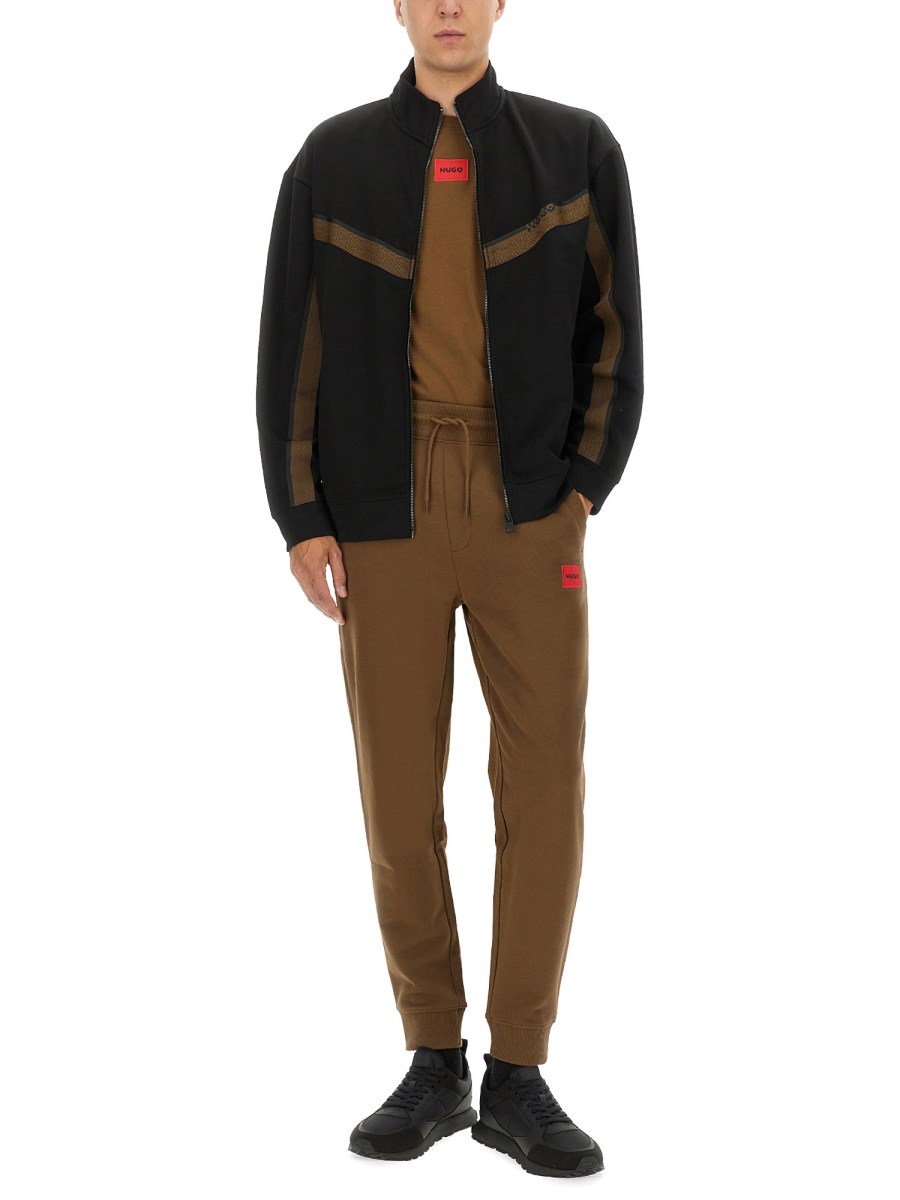 FELPA CON LOGO E ZIP