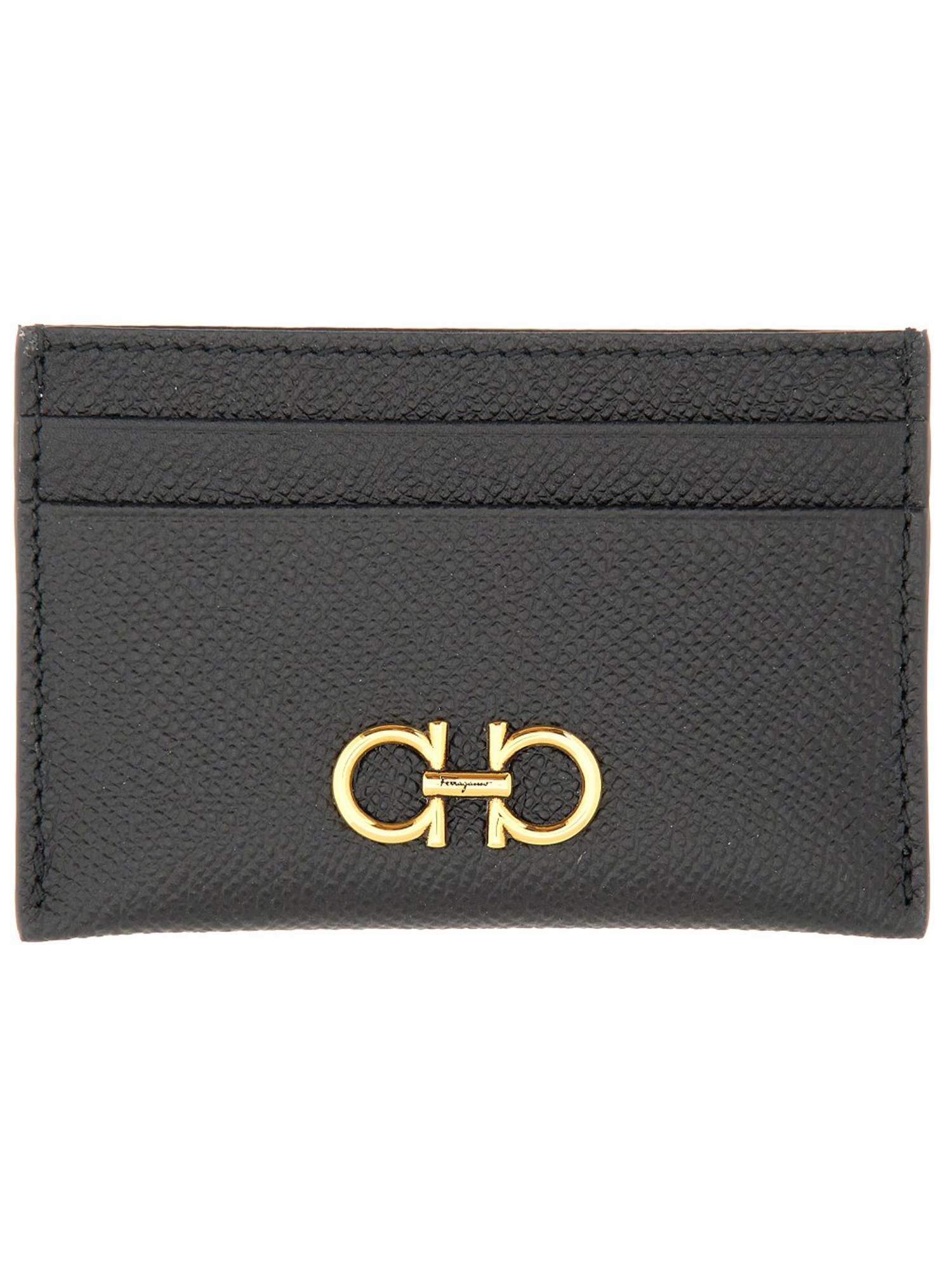 Ferragamo Women Porta Carte Gancini In Black