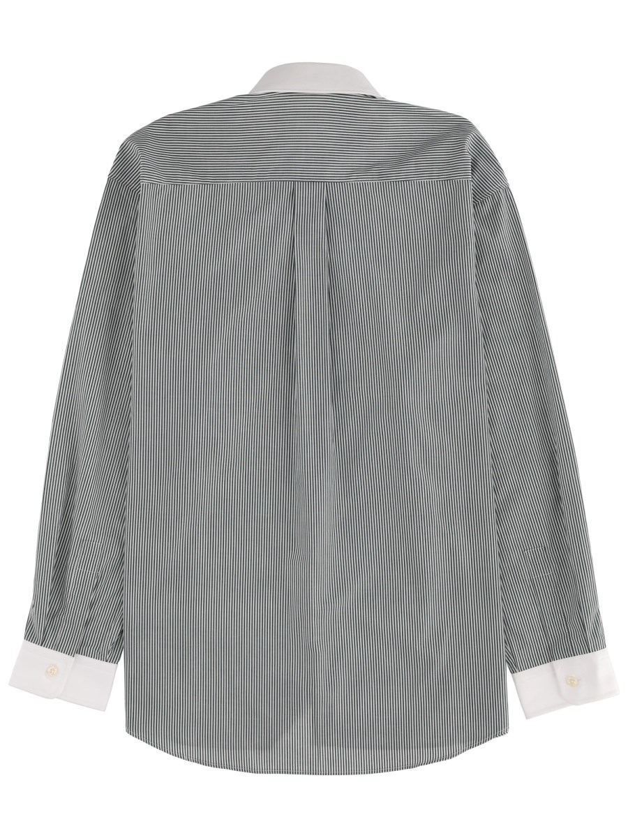 CAMICIA A RIGHE CON LOGO