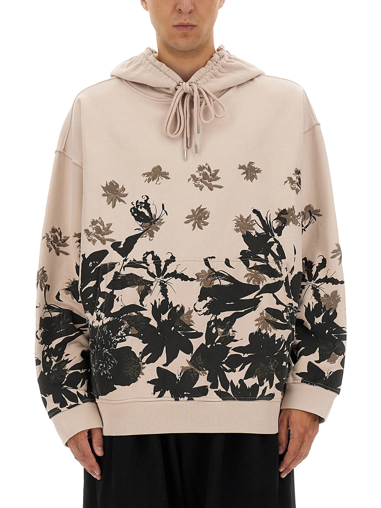 Dries Van Noten Cotton Hoodie In White