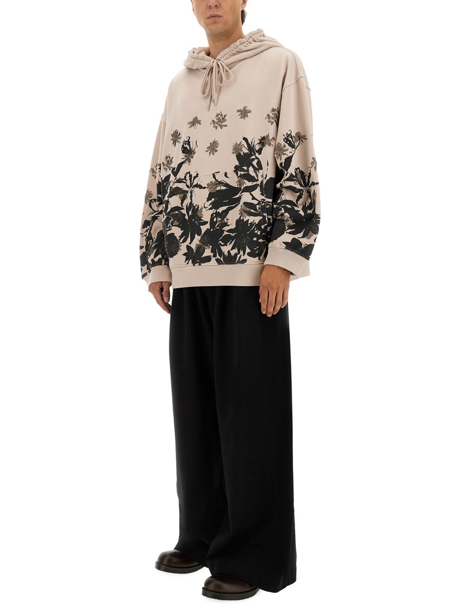 FELPA IN COTONE CON CAPPUCCIO