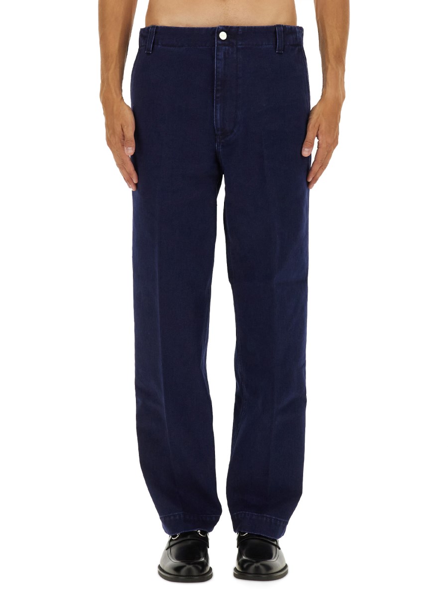 PANTALONE IN DENIM DÉLAVÉ 