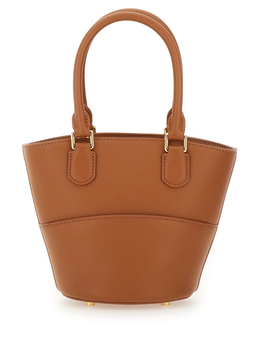 BORSA TOTE IN PELLE CON CHARM