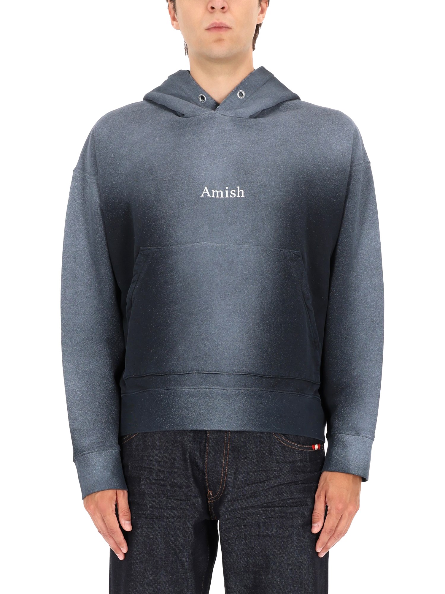Amish Sweatshirt With Logo In Blue