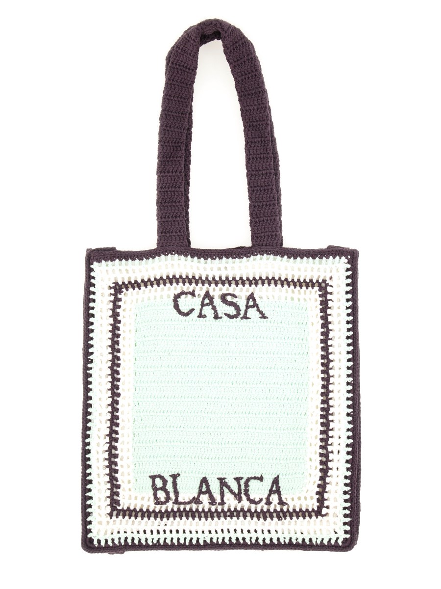 BORSA ALL'UNCINETTO CON LOGO