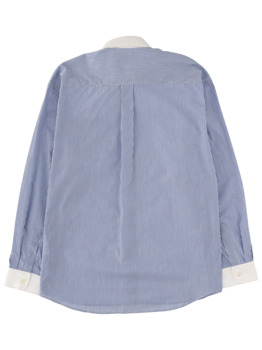 CAMICIA A RIGHE CON LOGO