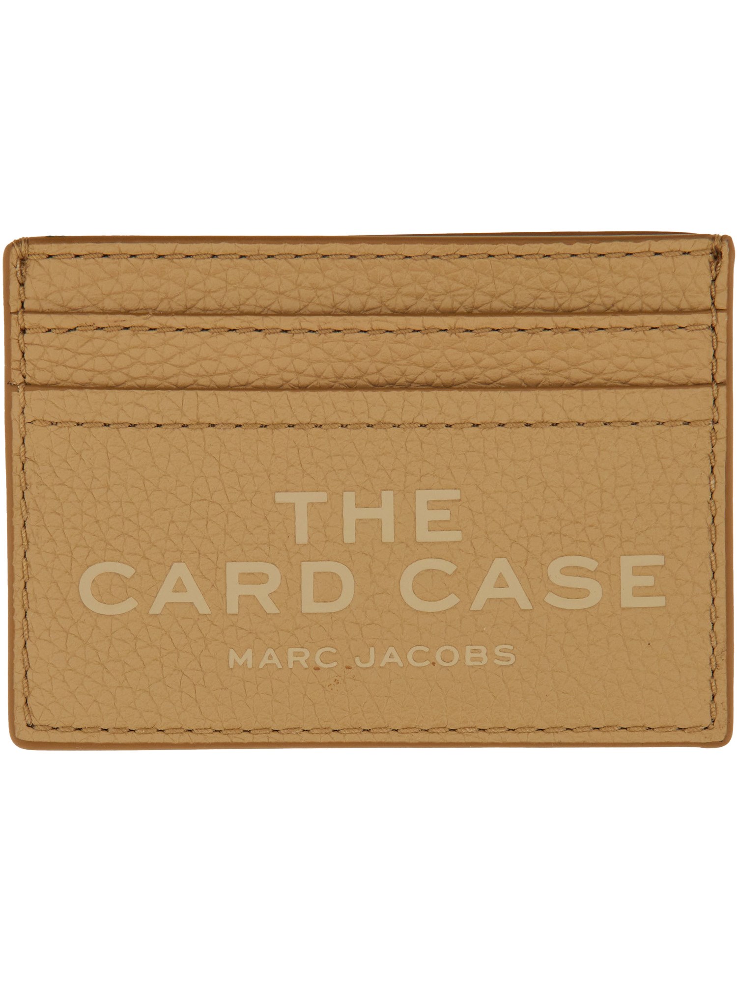 Marc Jacobs Card Holder With Logo In Sand