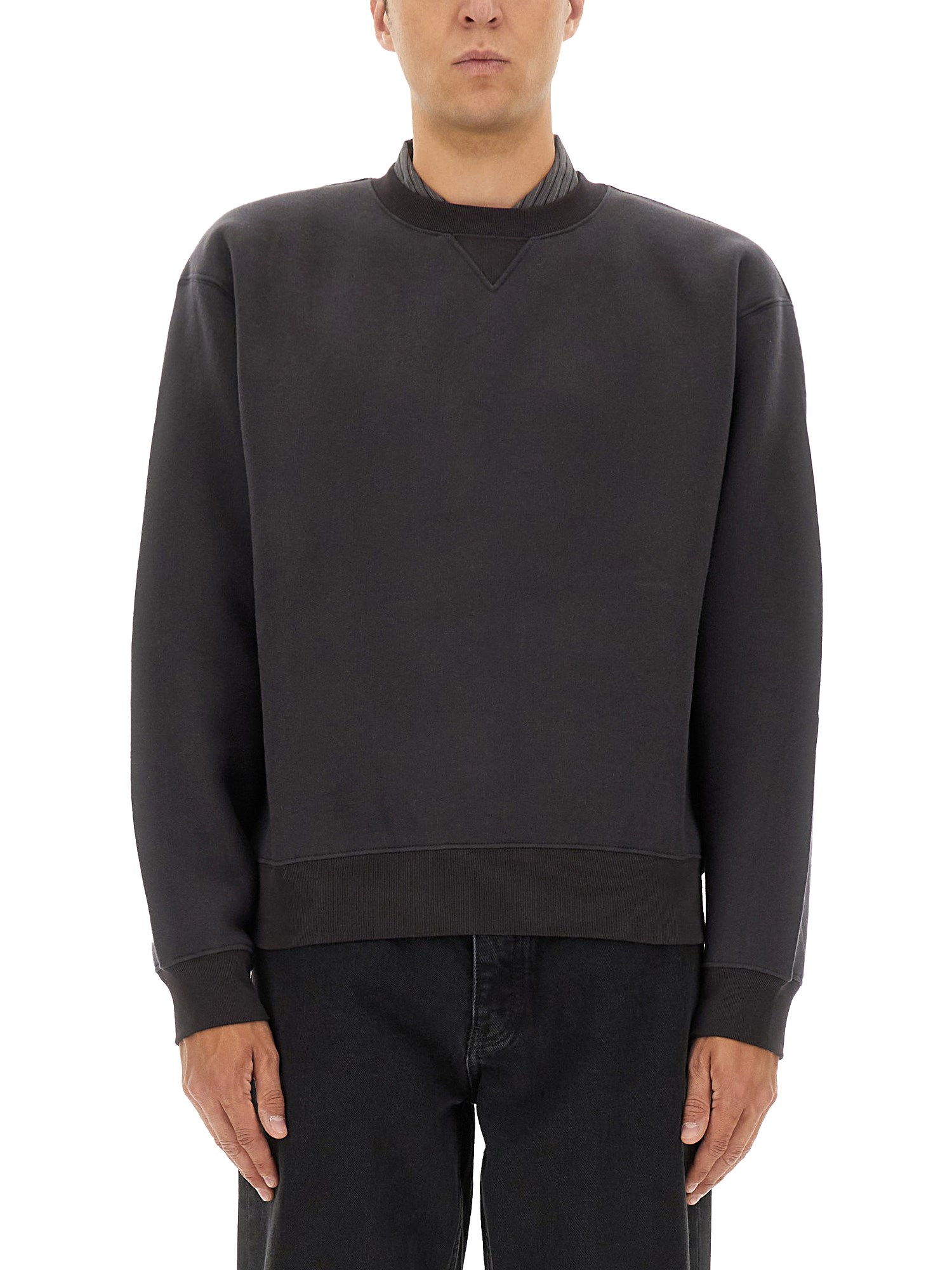 Our Legacy Mens Perfect Black Bear Woolly Fleece Sweatshirt In Gray