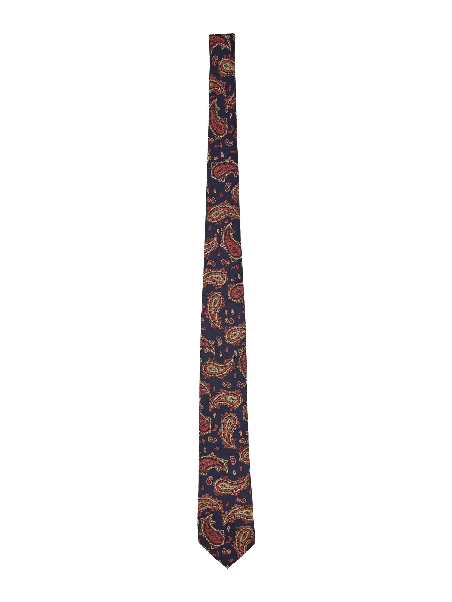 Etro Paisley Jacquard Silk Tie In Blue