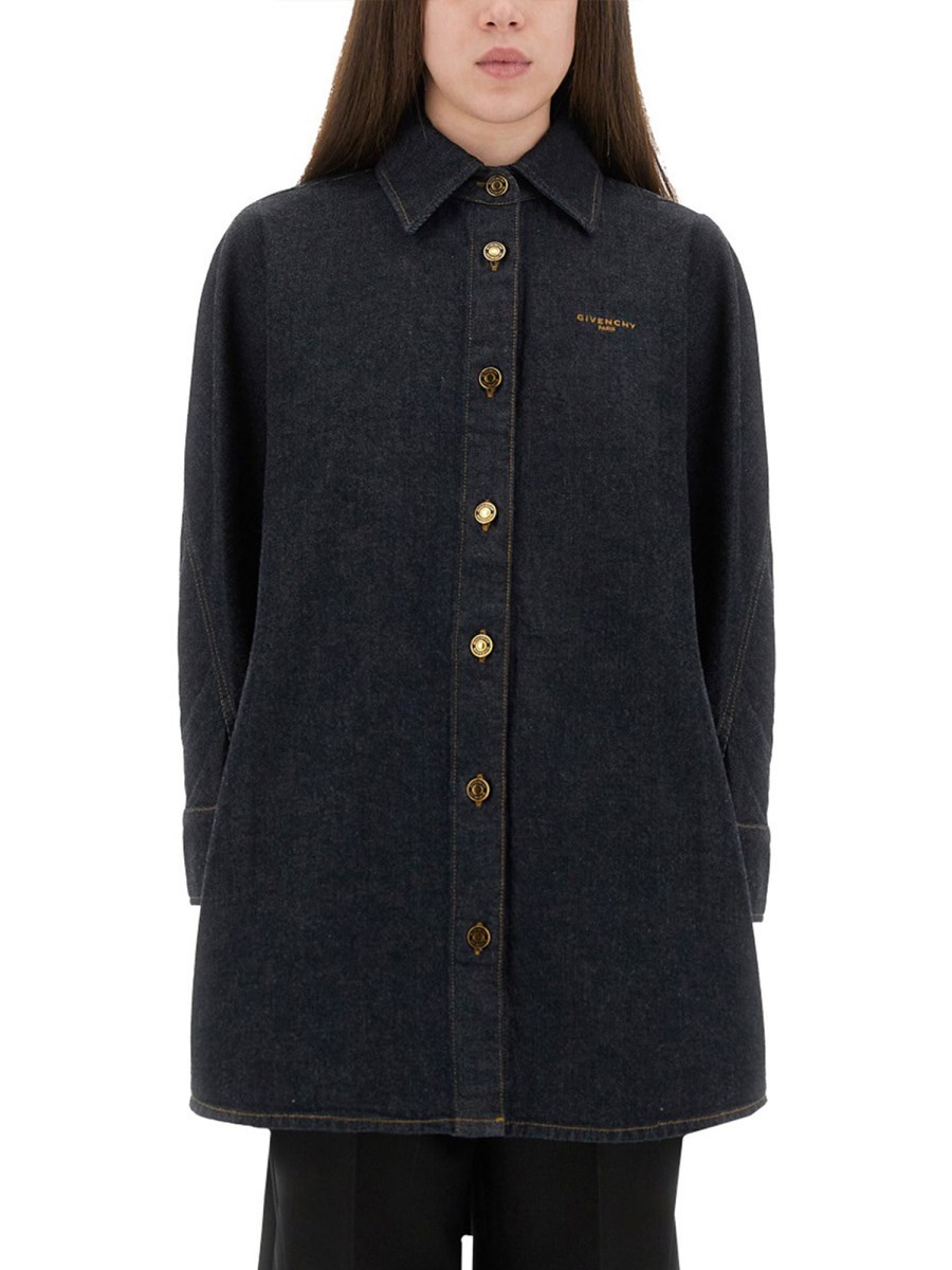CAMICIA IN DENIM CON RICAMO