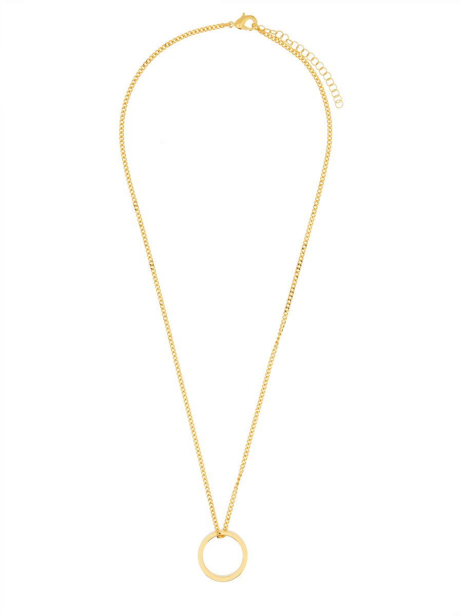 COLLANA CON ANELLO MINIMAL LOGO