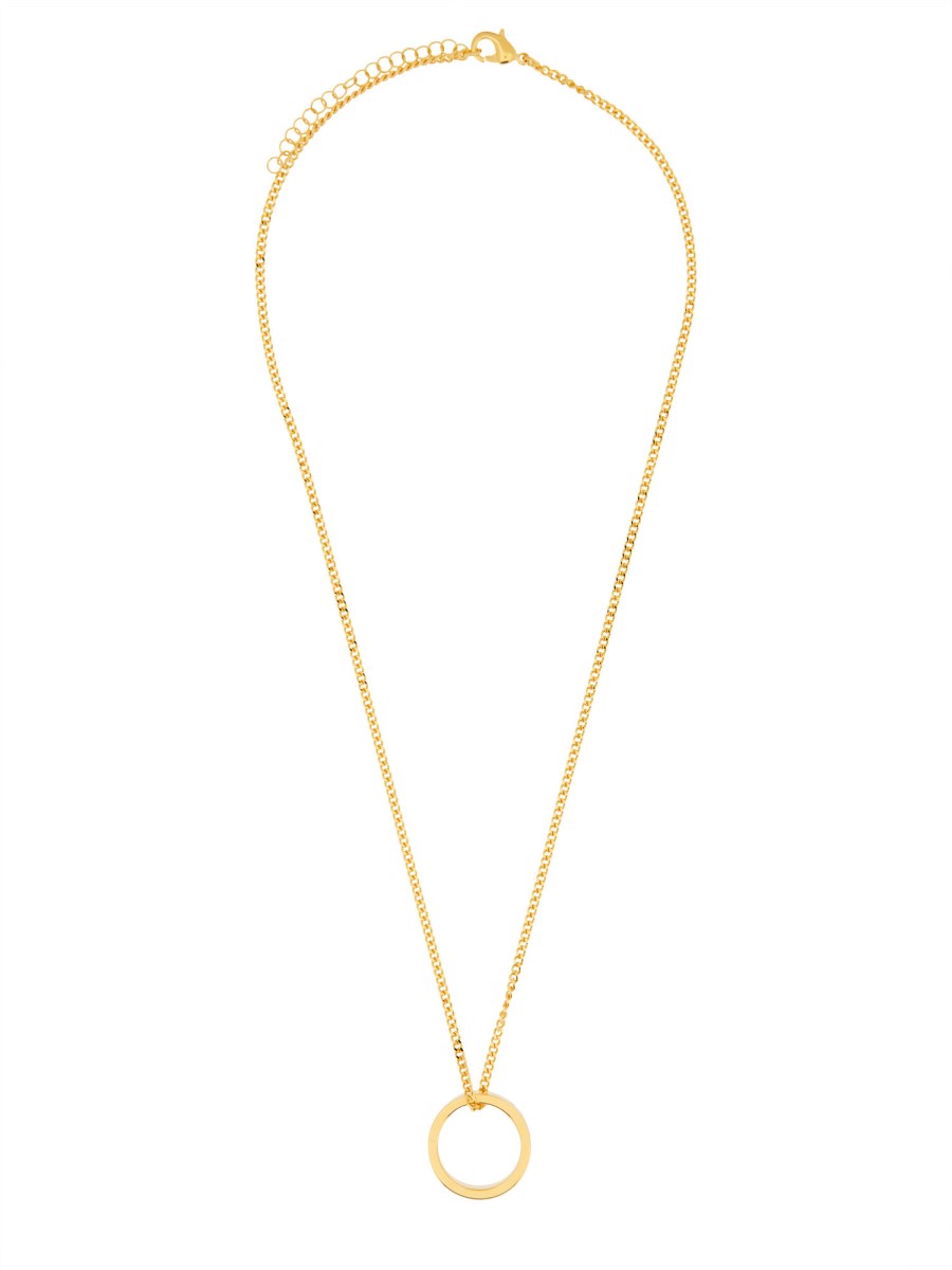 COLLANA CON ANELLO MINIMAL LOGO