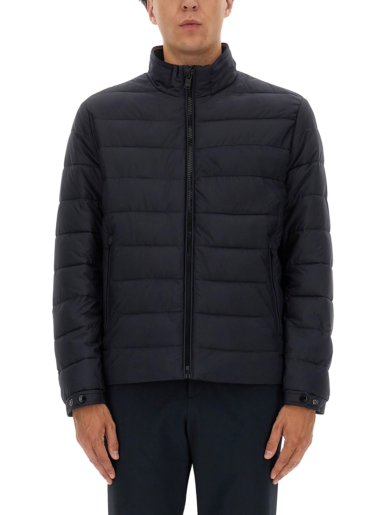 Hugo Boss Boss Regular Fit Water Repellent Jacket In Blue