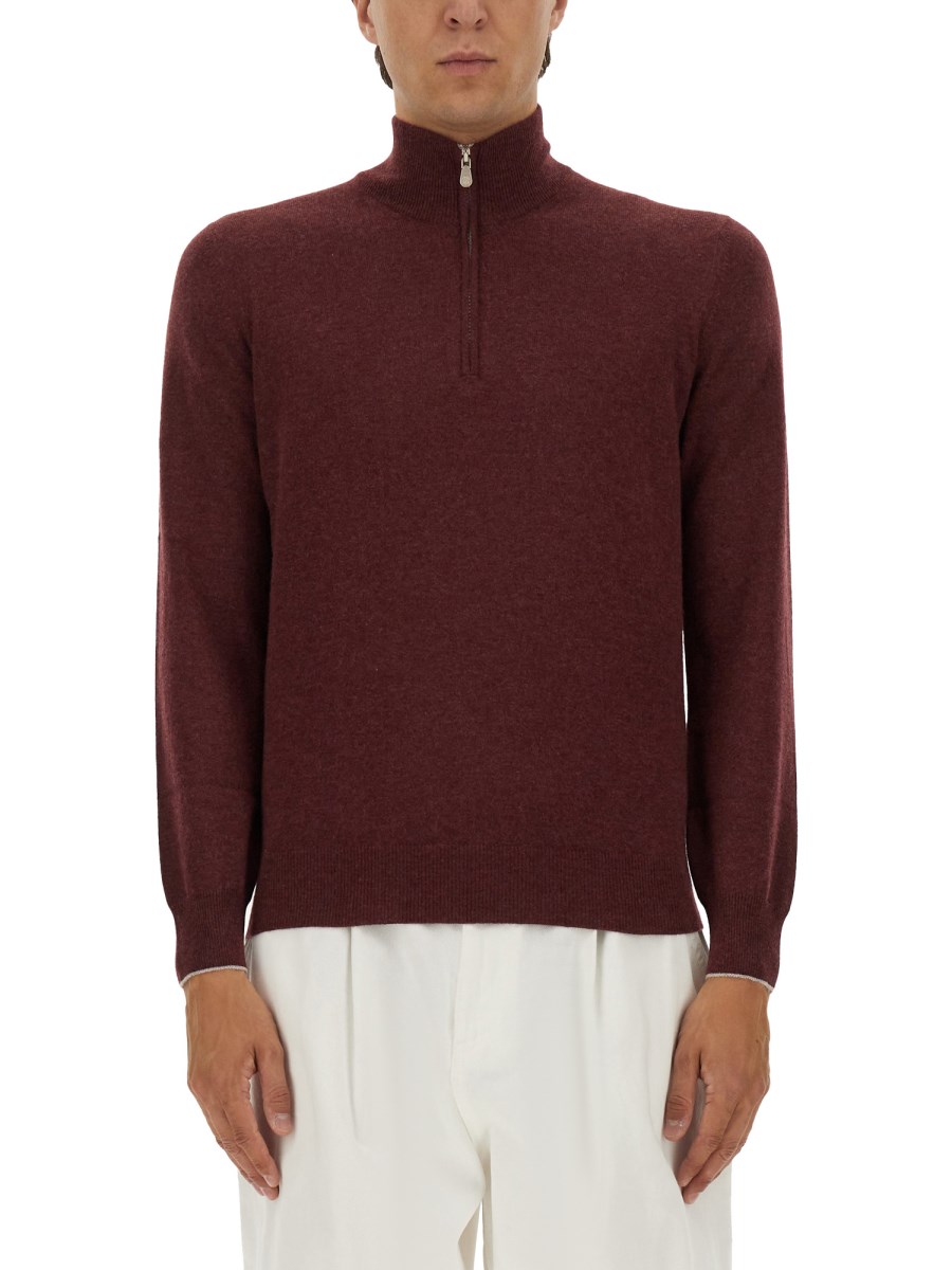 MAGLIA A COLLO ALTO IN CASHMERE 
