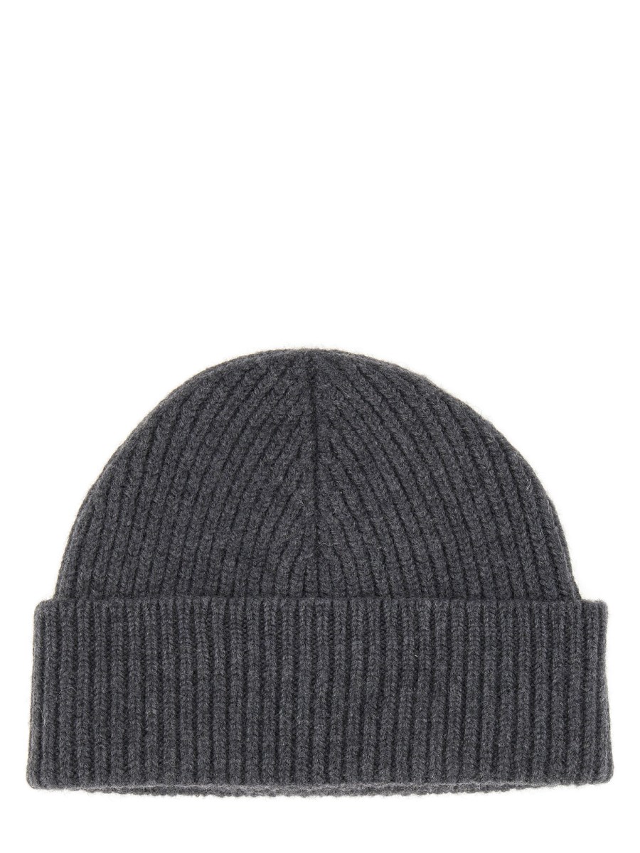 CAPPELLO IN LANA CON LOGO