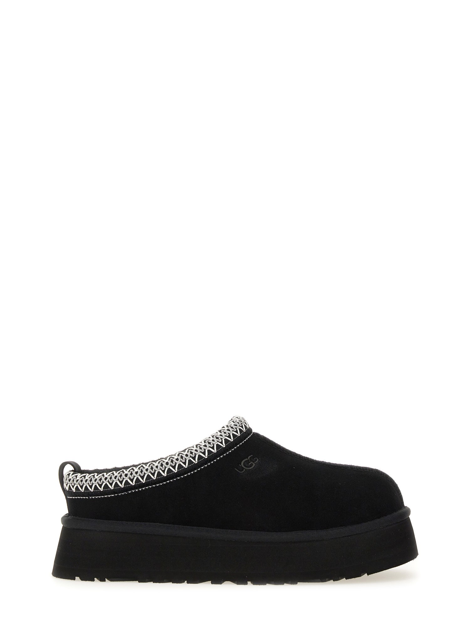 Ugg Tasman Slip-on Shearling Flat Mules In Black