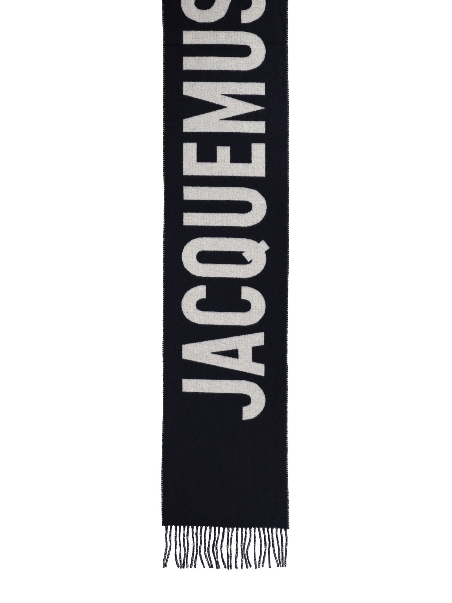 Jacquemus Wool Scarf In Black