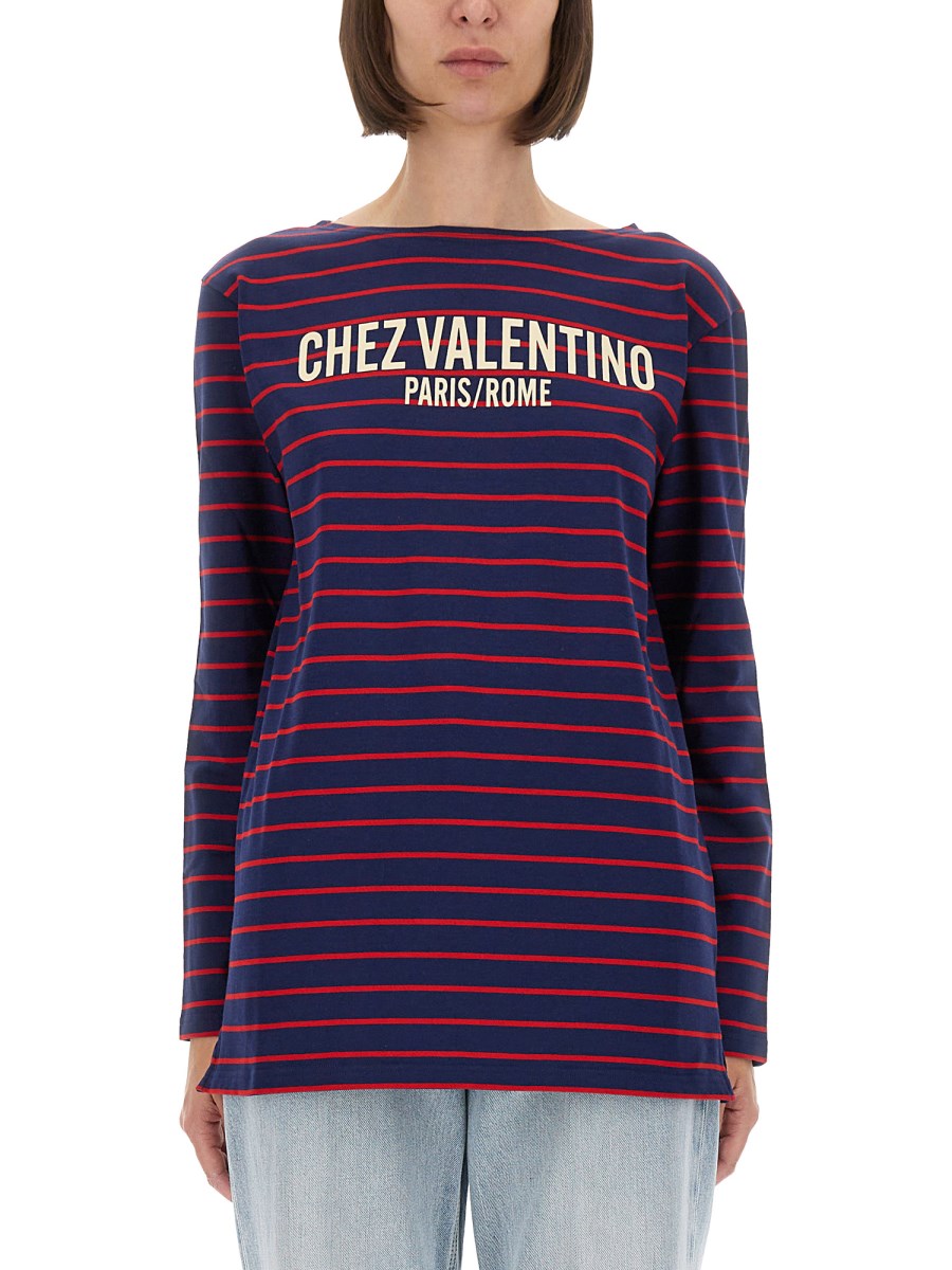 T-SHIRT IN STRIPED COTTON JERSEY