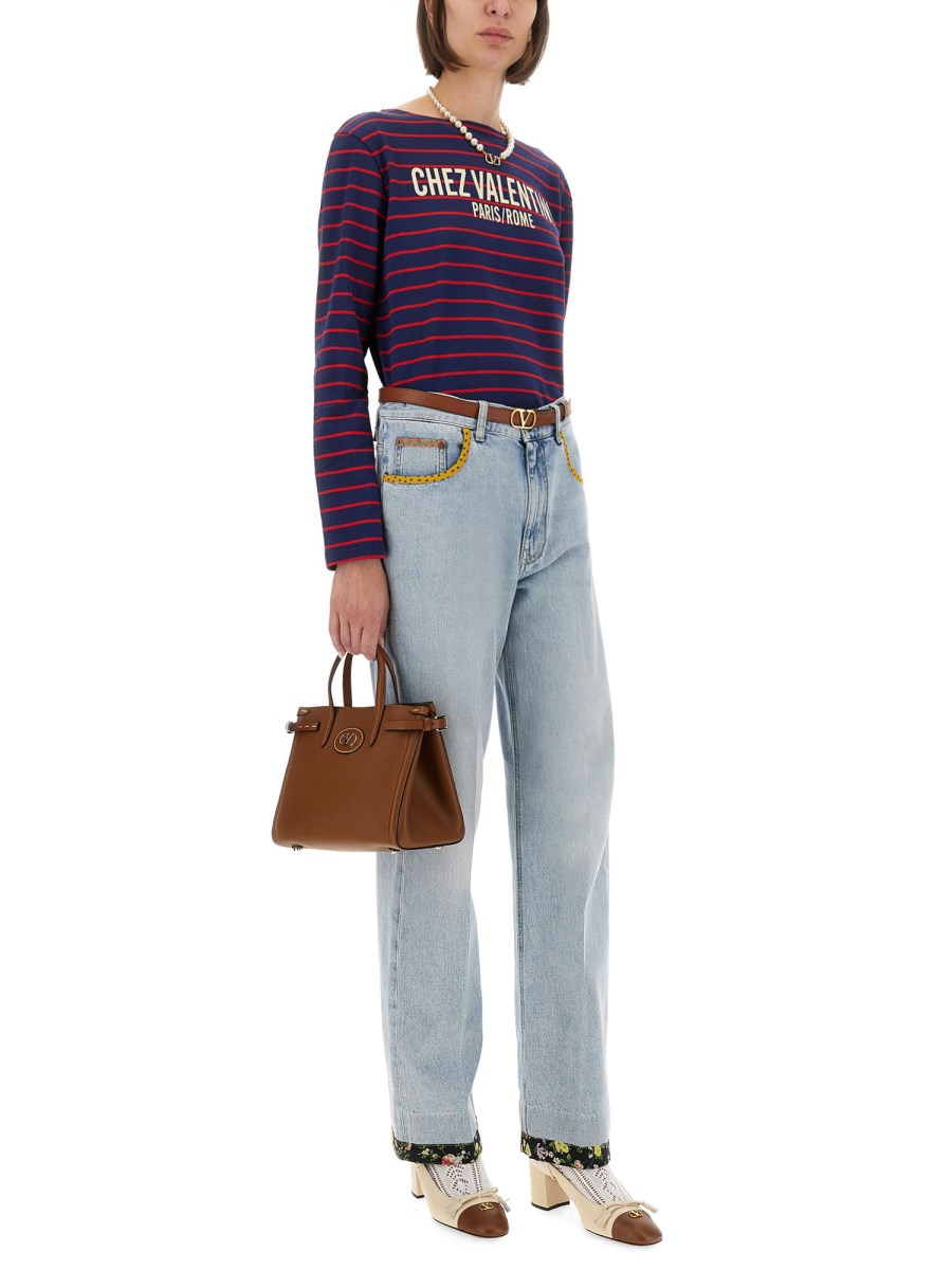 T-SHIRT IN STRIPED COTTON JERSEY