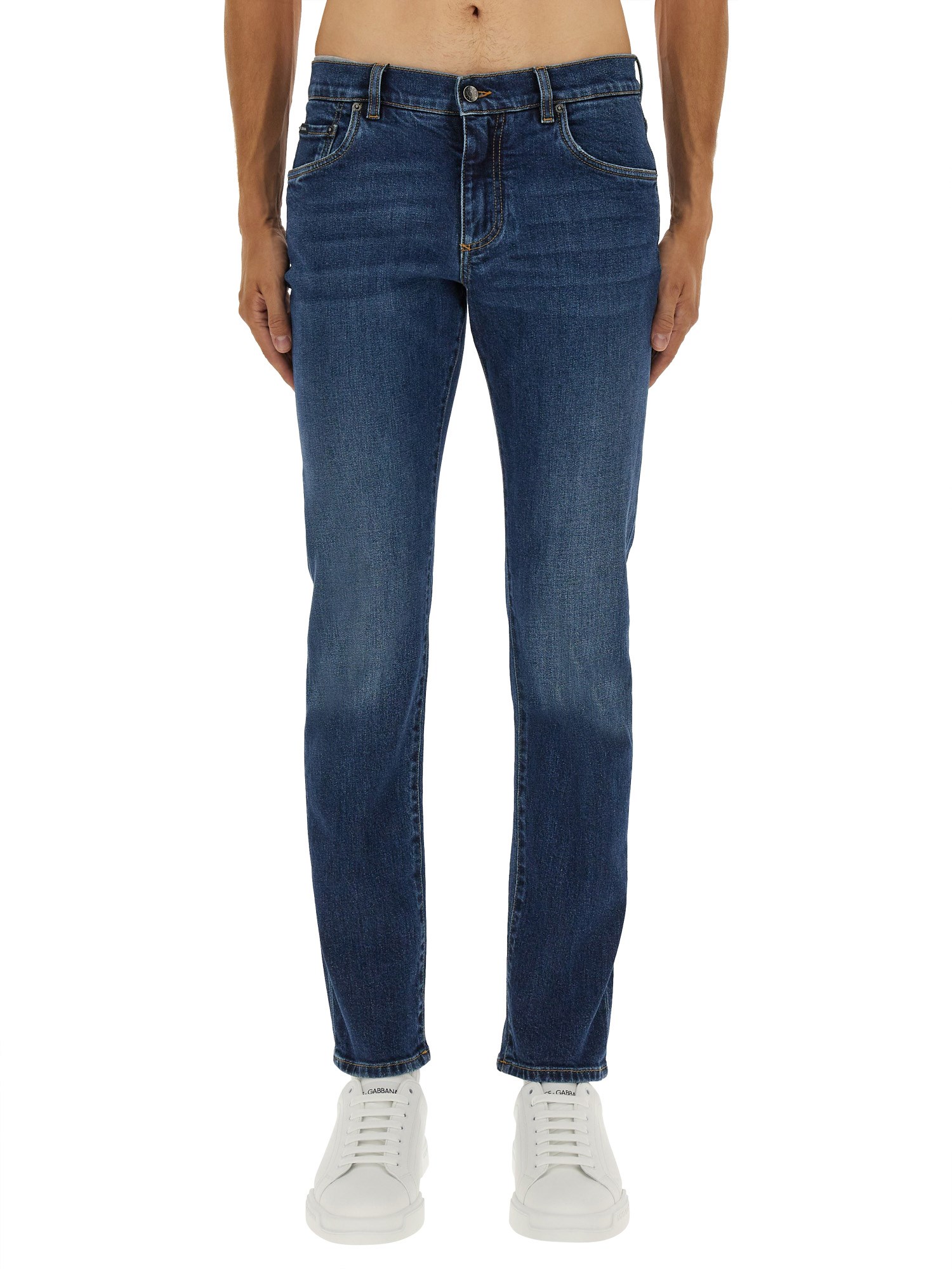 Dolce & Gabbana Slim Fit Jeans In Blue