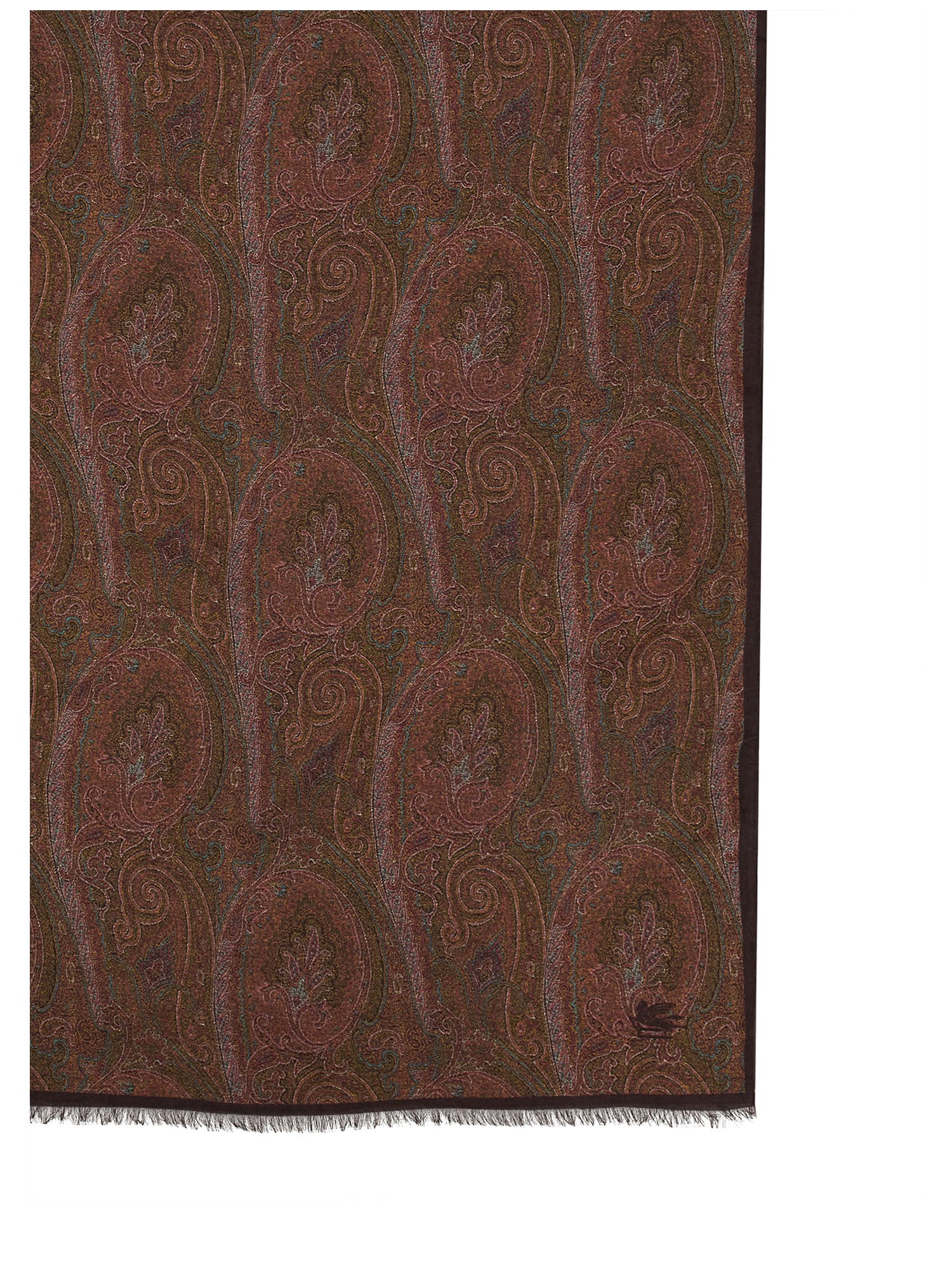 Etro "paisley" Scarf In Burgundy