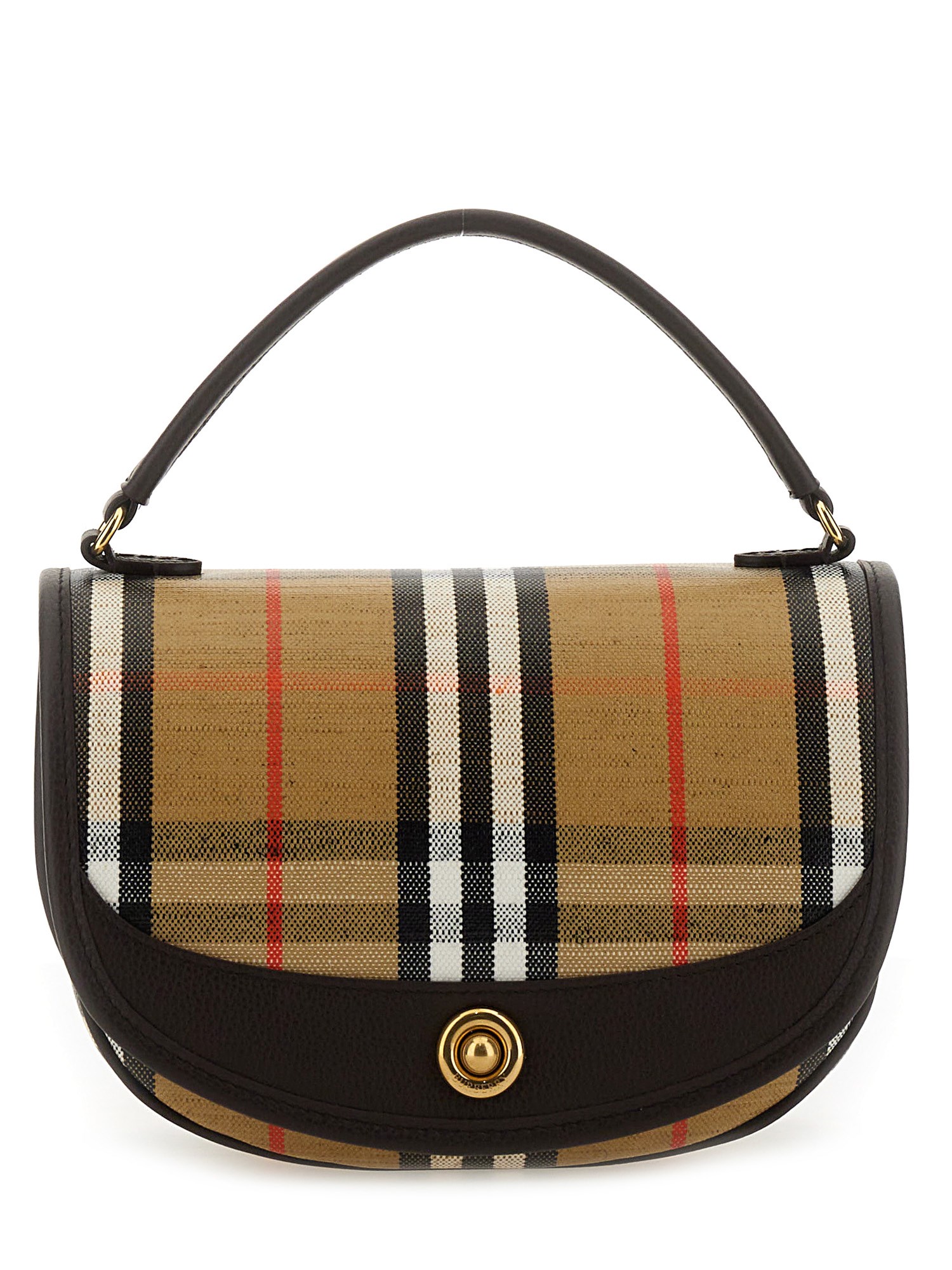 Burberry Women Embroidered Canvas Highlands Handbag