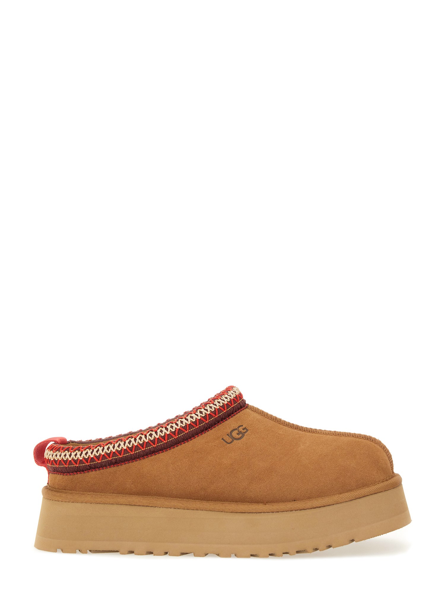 Ugg 40mm Tazz Shearling Platform Loafers In Brown