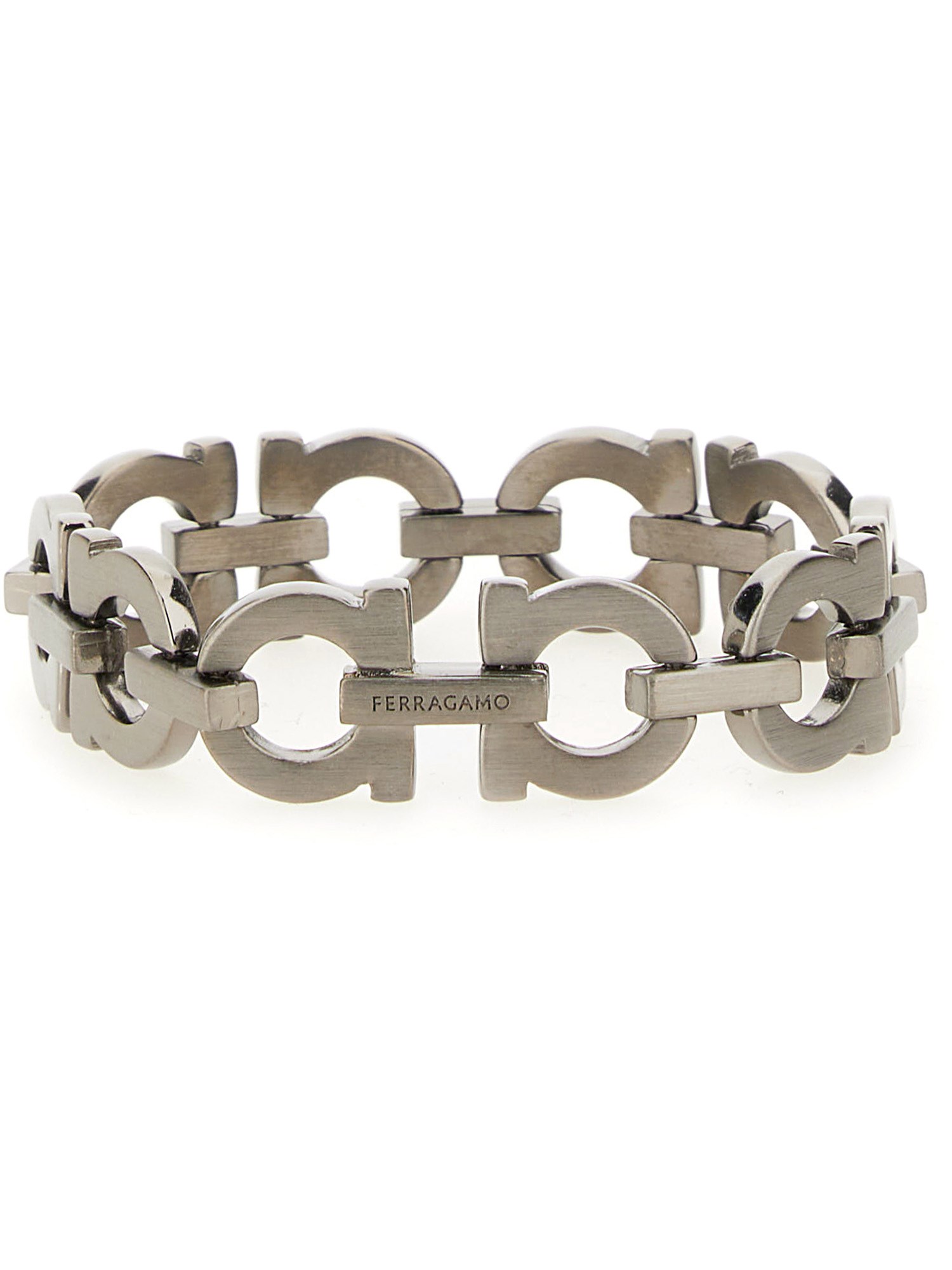 Ferragamo Gancini Bracelet In Metallic