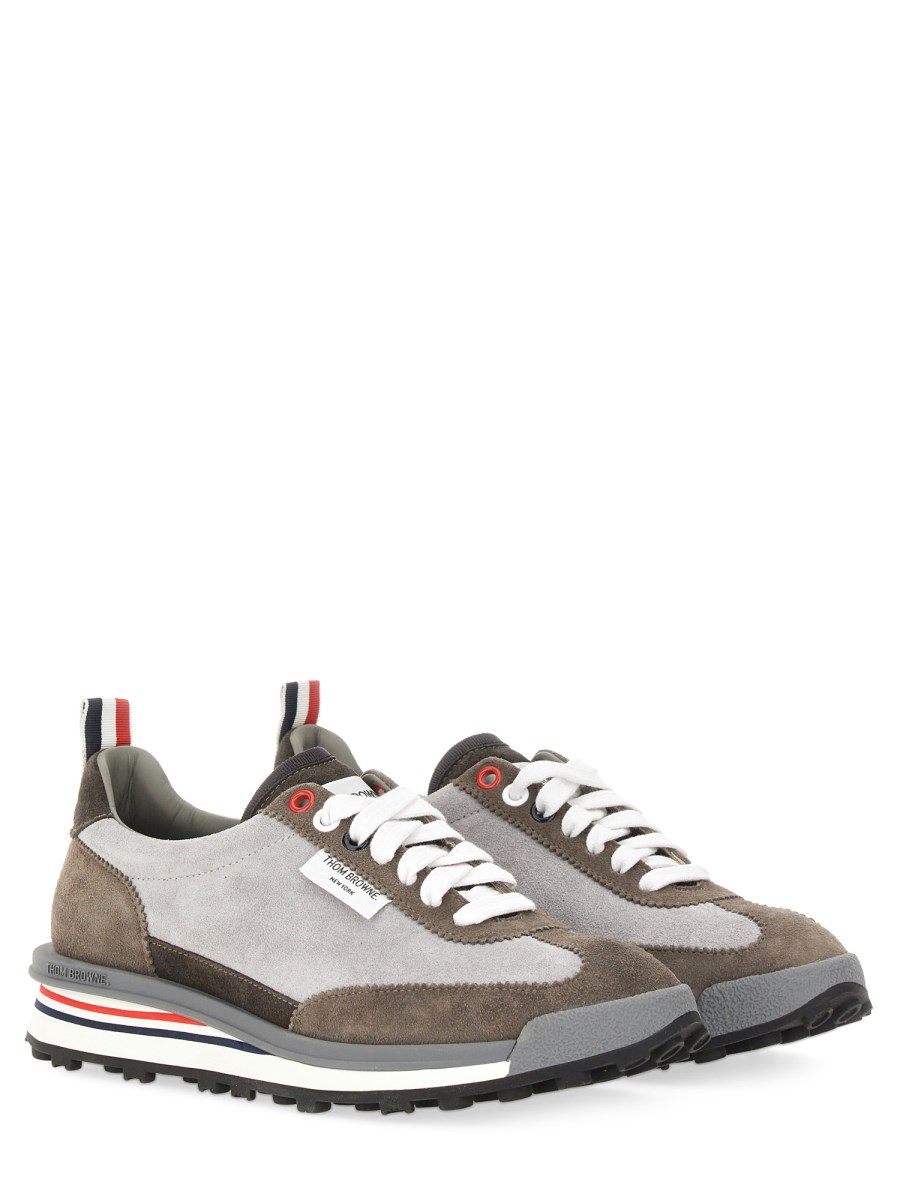 RUNNER TECH IN PELLE SCAMOSCIATA