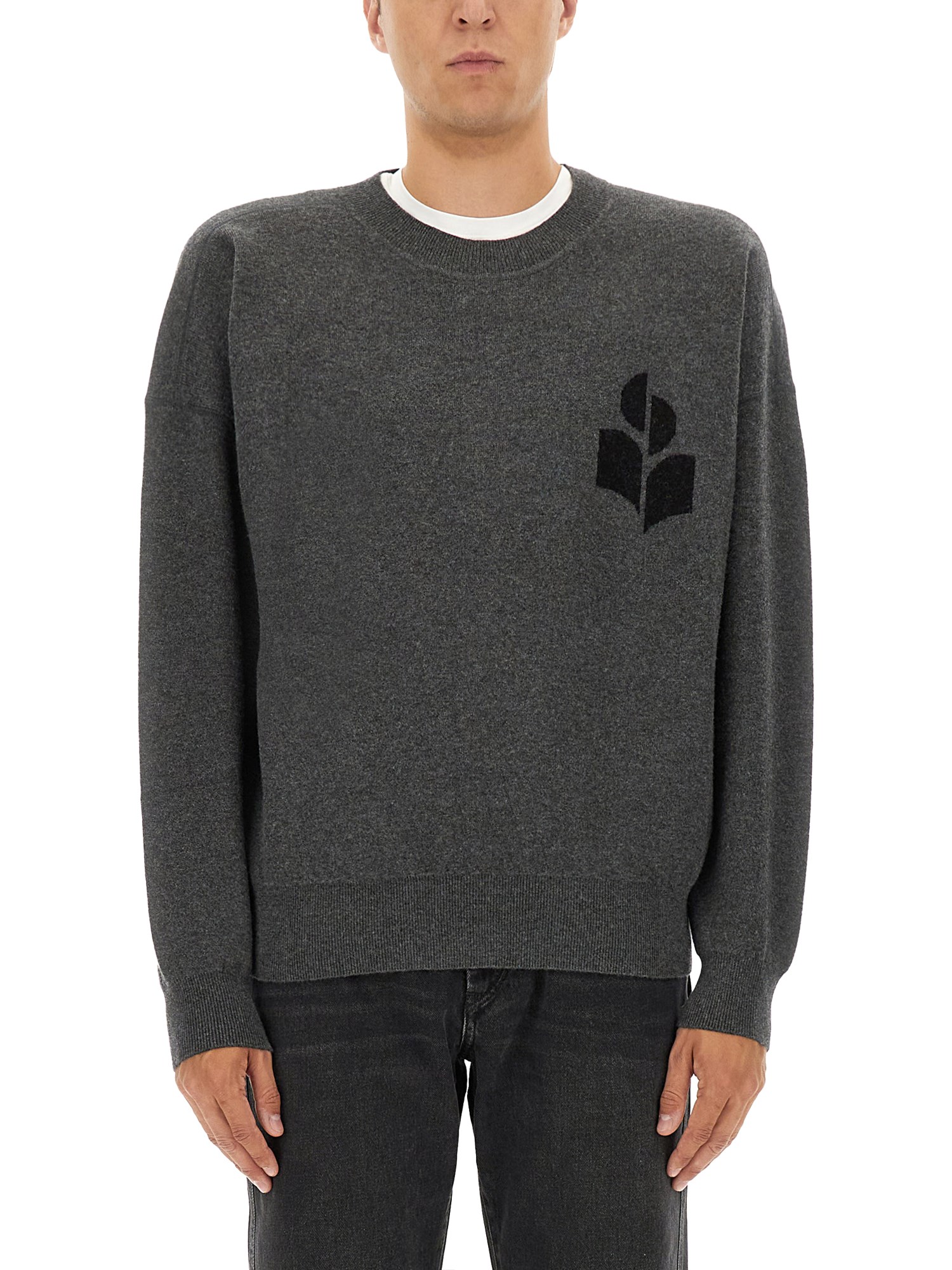 Isabel Marant Dark Grey Knit Jersey In Gray