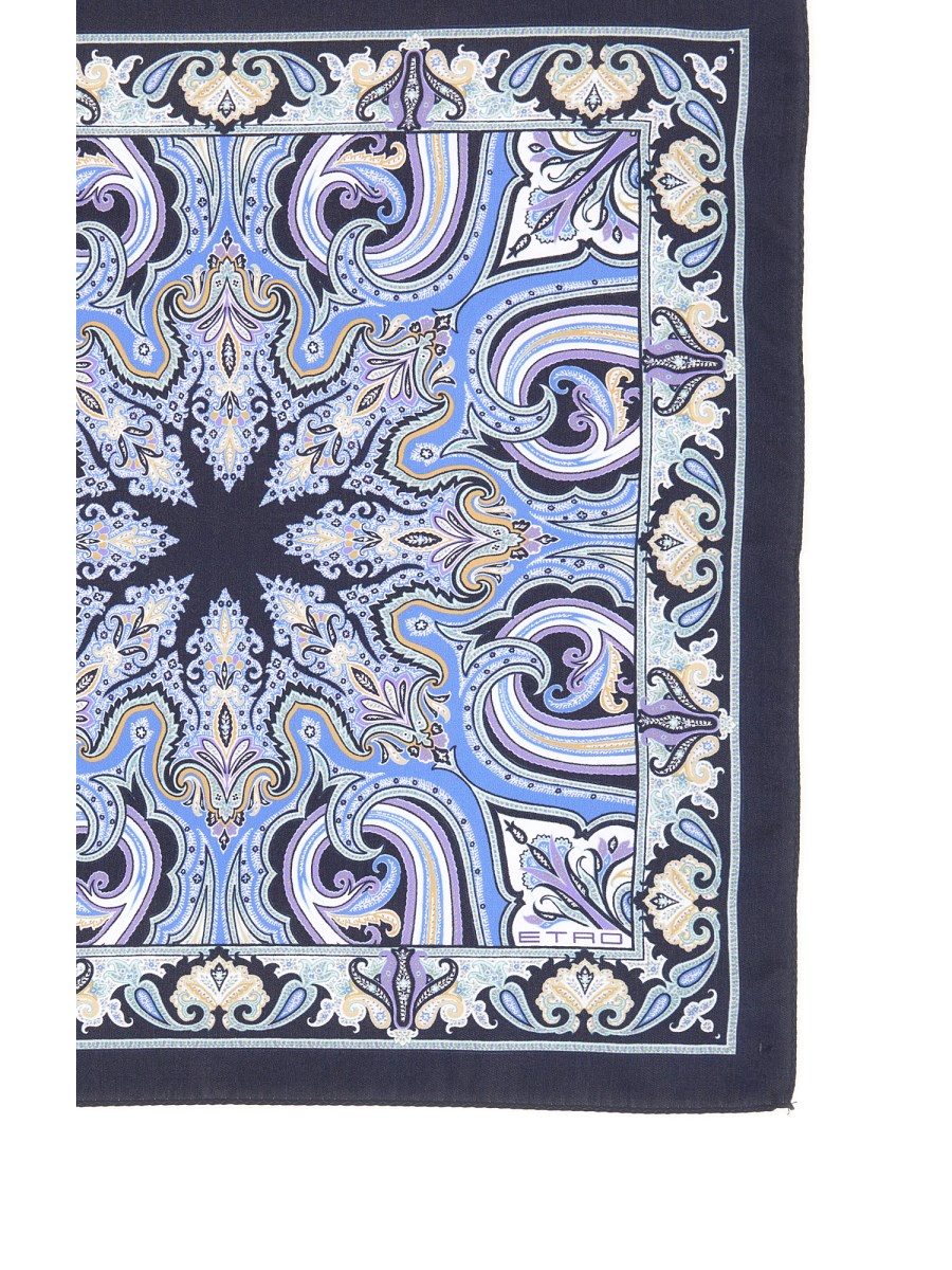 FAZZOLETTO DA TASCHINO IN SETA PAISLEY