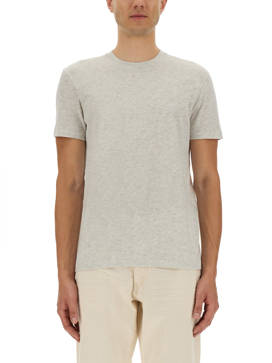 T-SHIRT IN MISTO COTONE MELANGÈ