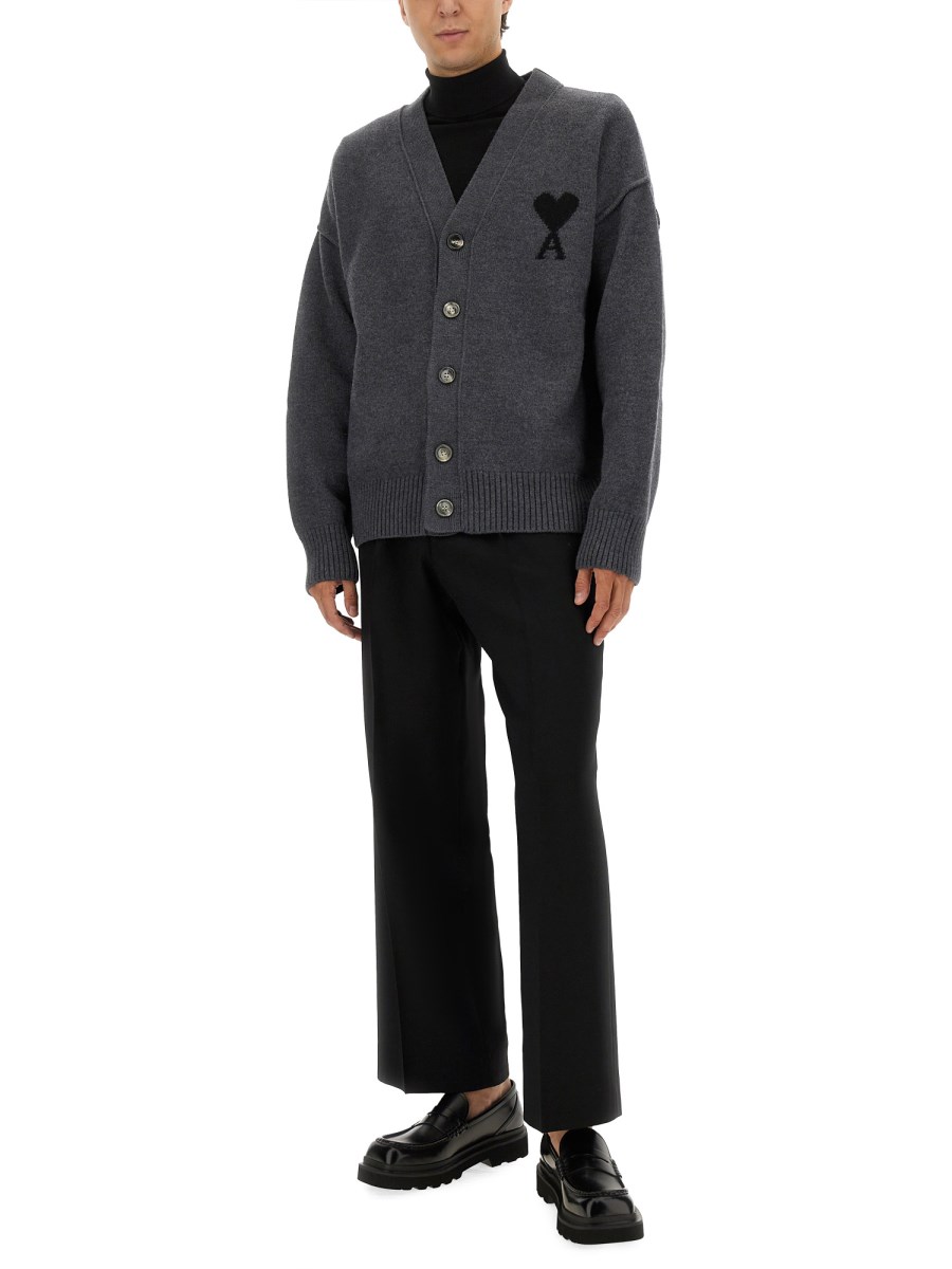CARDIGAN CON LOGO A INTARSIO