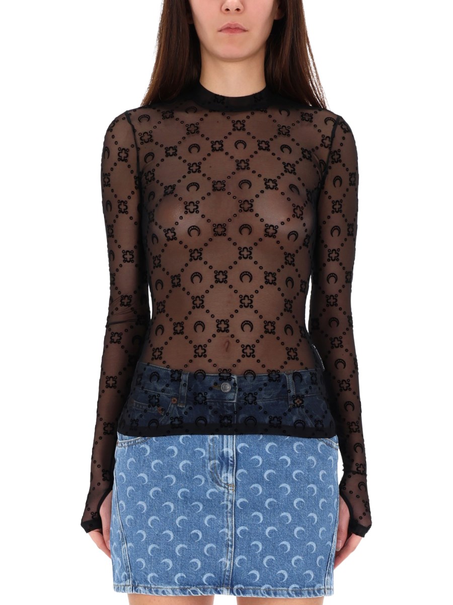 TOP IN MESH CON LOGO