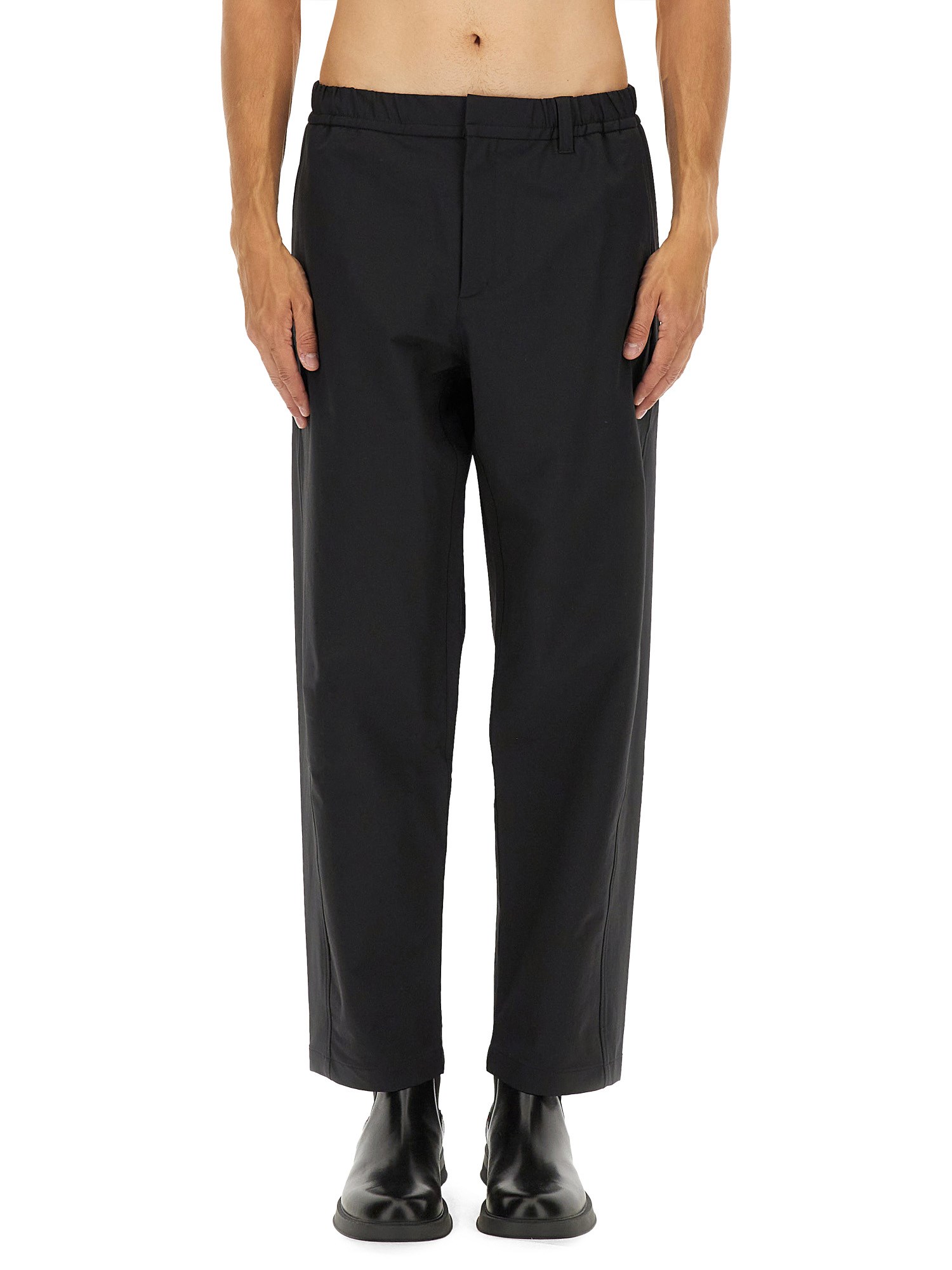 Laminar Tech-popeline Cargo Trouser In Black