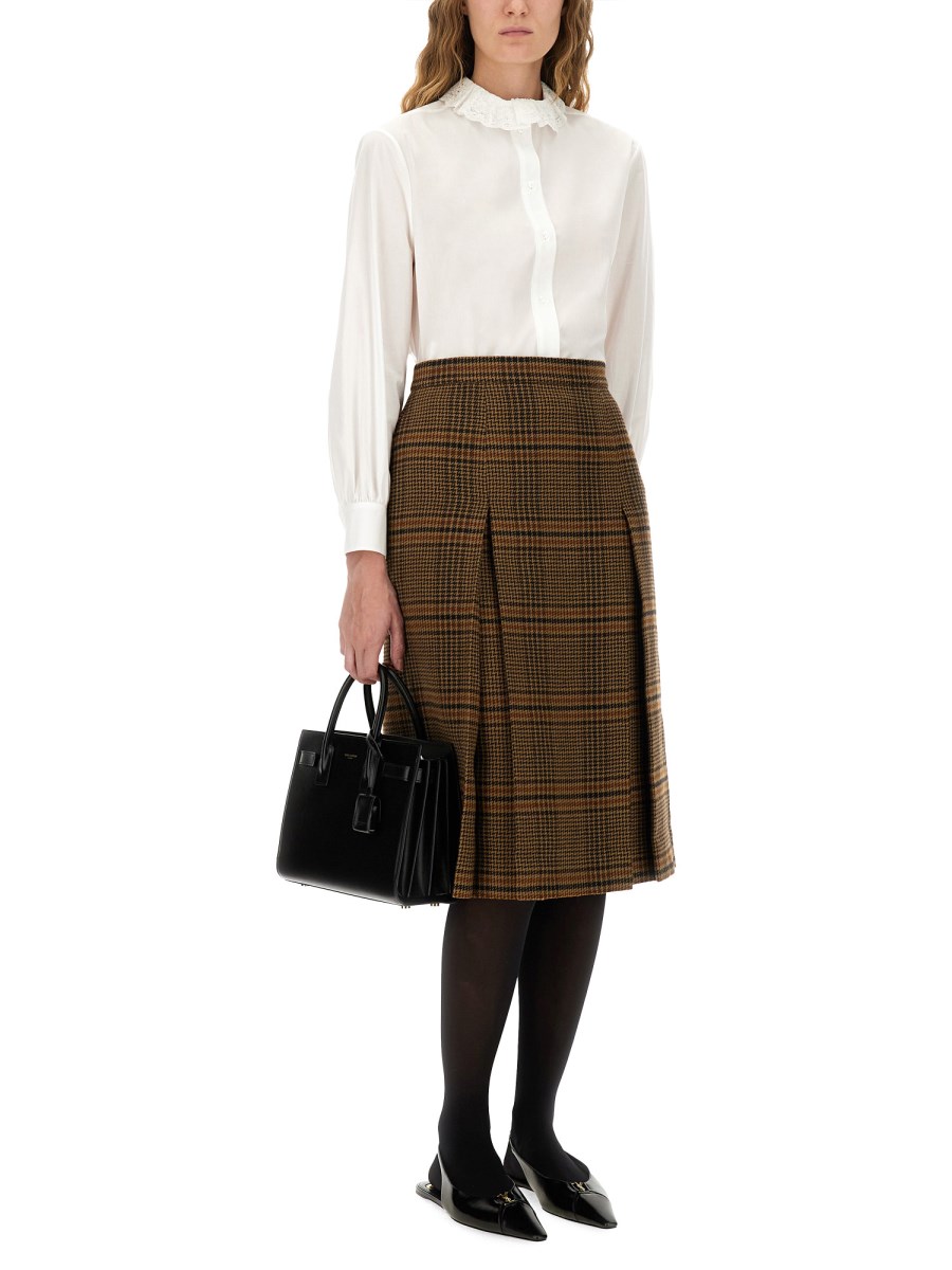 GONNA MIDI IN LANA E CASHMERE