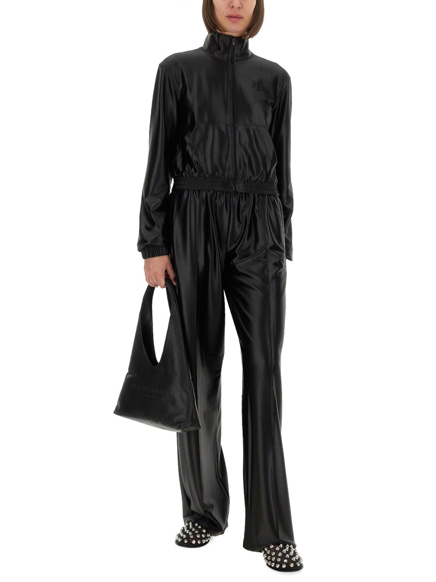 PANTALONE SPORTIVO IN FAILLE DI RASO